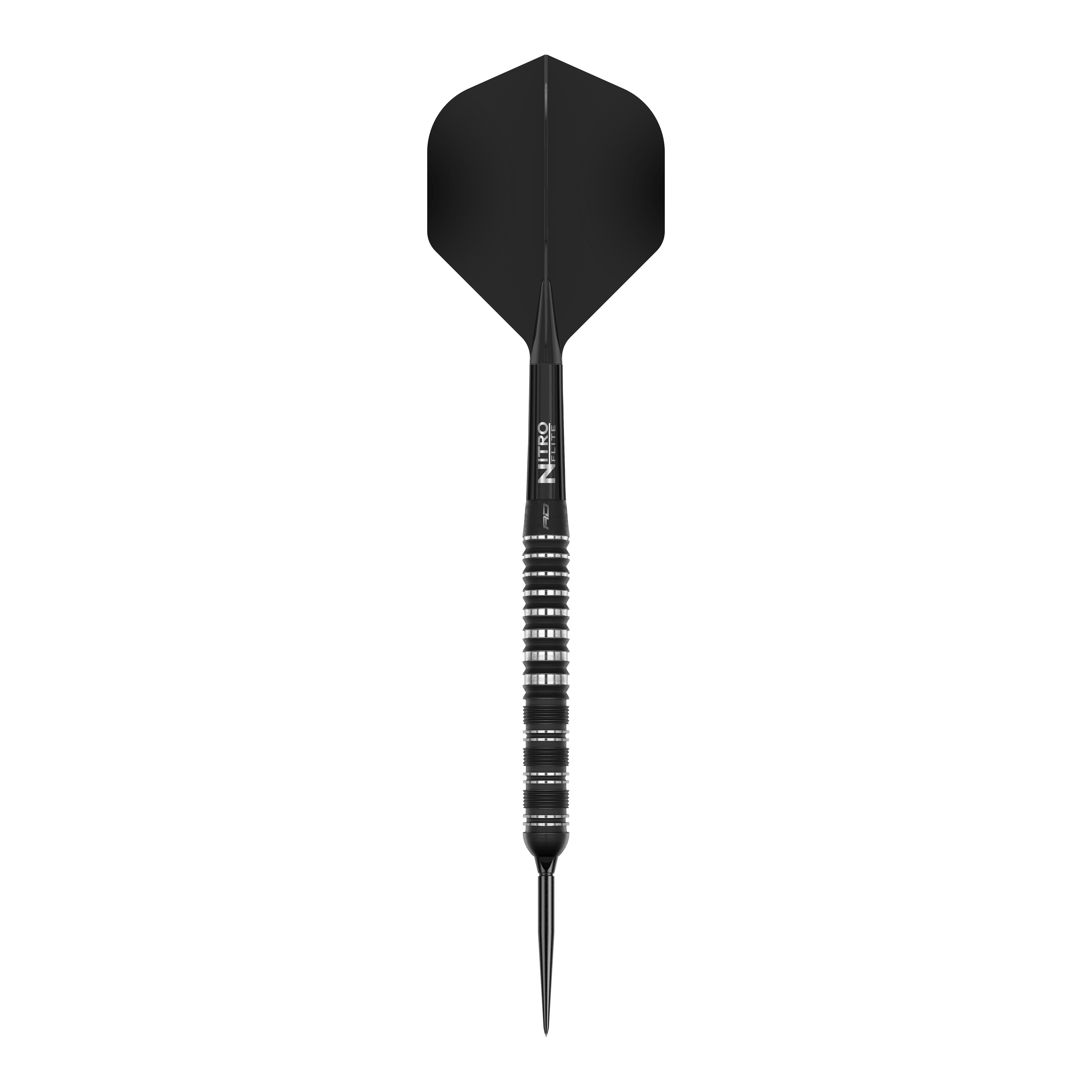 Red Dragon Sable Parallel Switch Point Steeldarts Das Bild zeigt die Red Dragon Sable Parallel Switch Point Steeldarts. Drei silberne Darts sind nebeneinander angeordnet gezeigt.