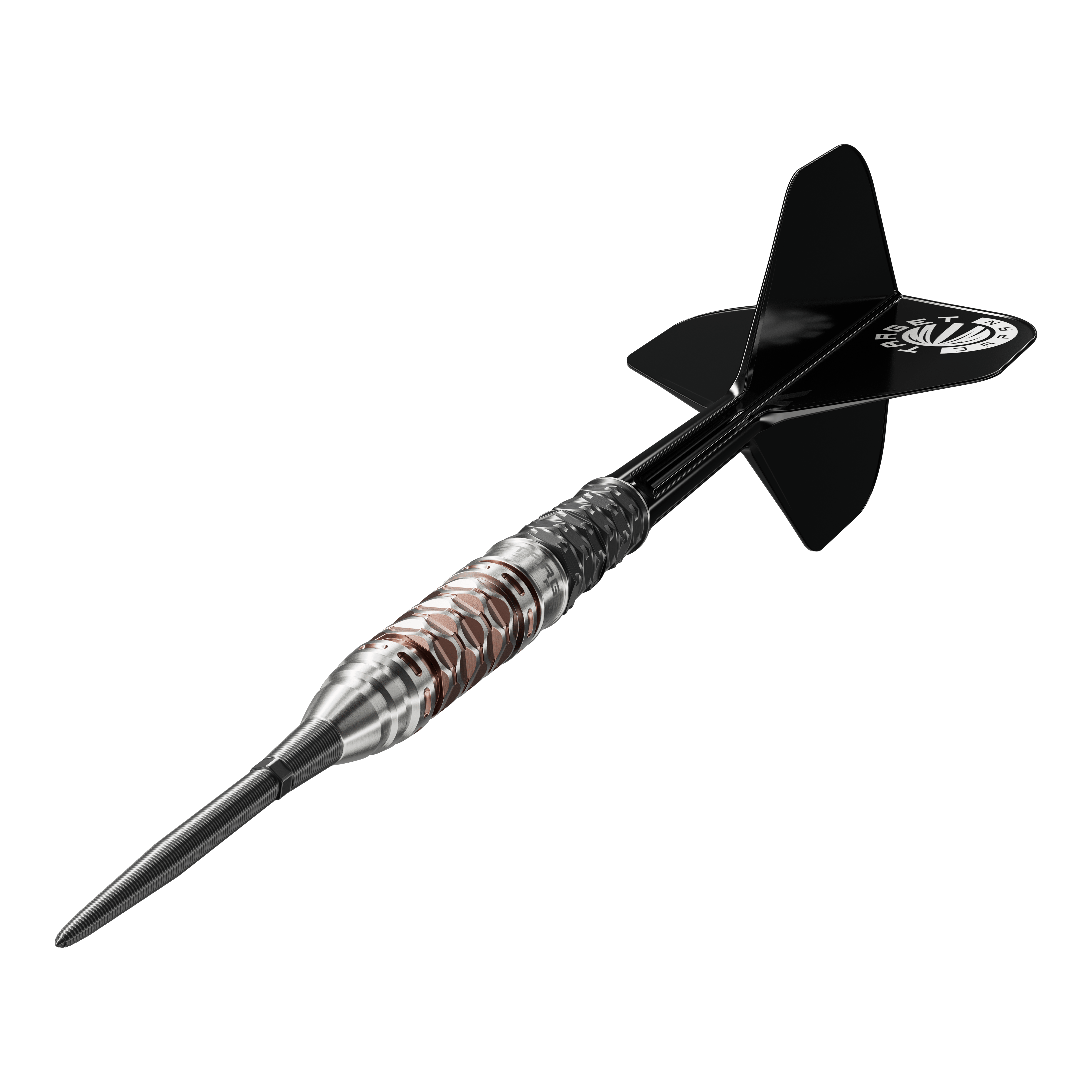 Target Japan Charis GEN6 Swiss Point Steeldarts - 23g Die Target Japan Charis GEN6 Swiss Point Steeldarts - 23g werden hier abgebildet. Man erkennt das schlanke Barrel und die präzise Verarbeitung.
