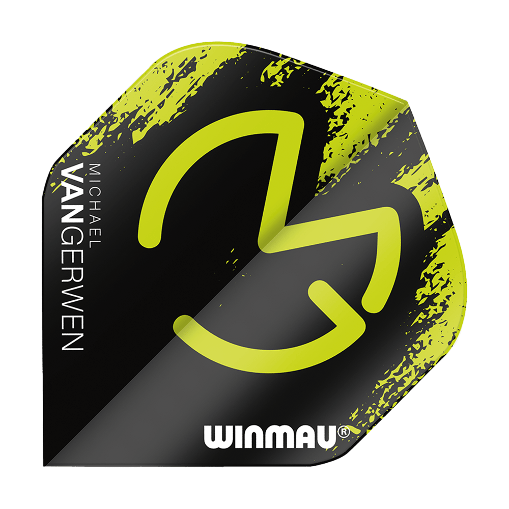 Winmau Mega MvG Green Black Standard Flights Winmau Mega MvG Green Black Standard Flights