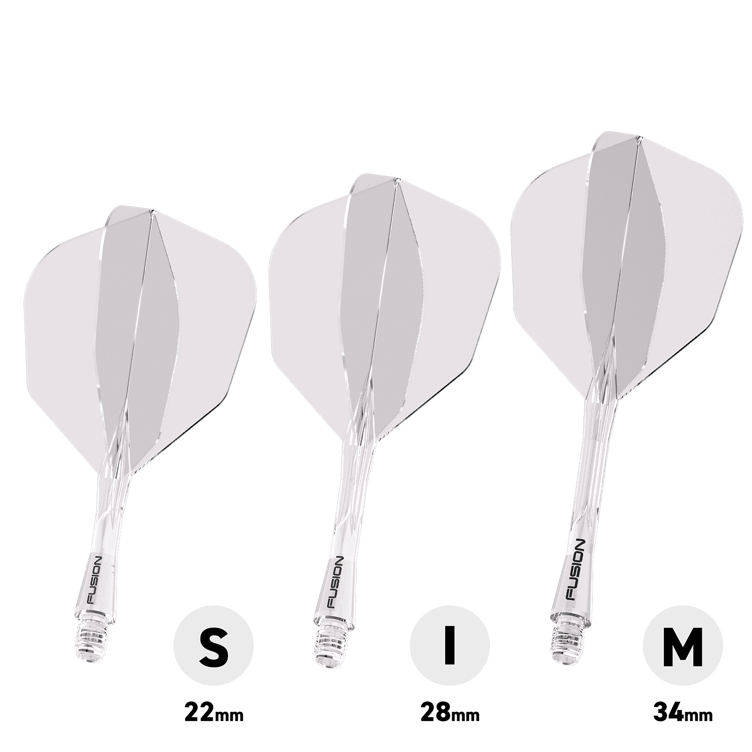 Winmau Fusion Flight-Shaft-System No6 clear