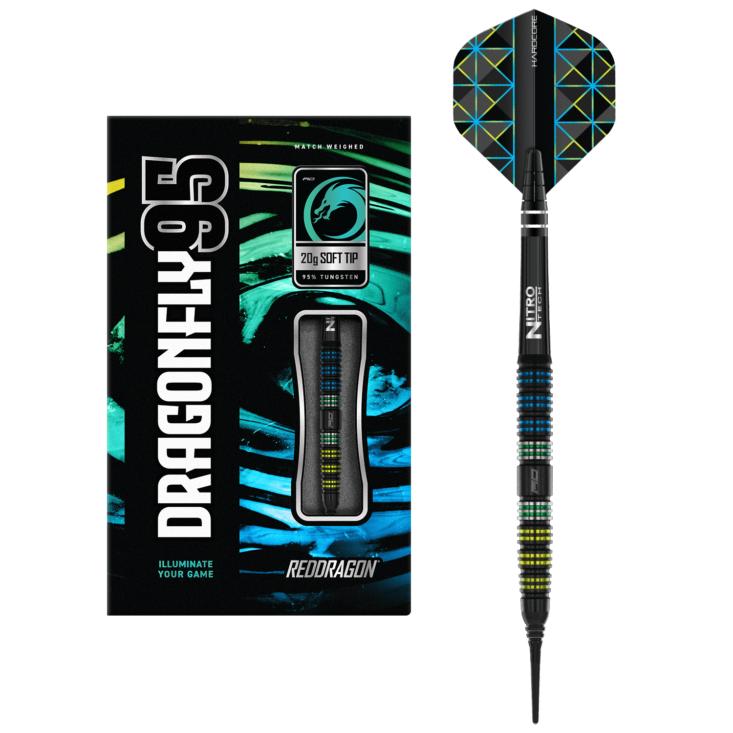 Red Dragon Dragonfly 95 Black Tapered Softdarts