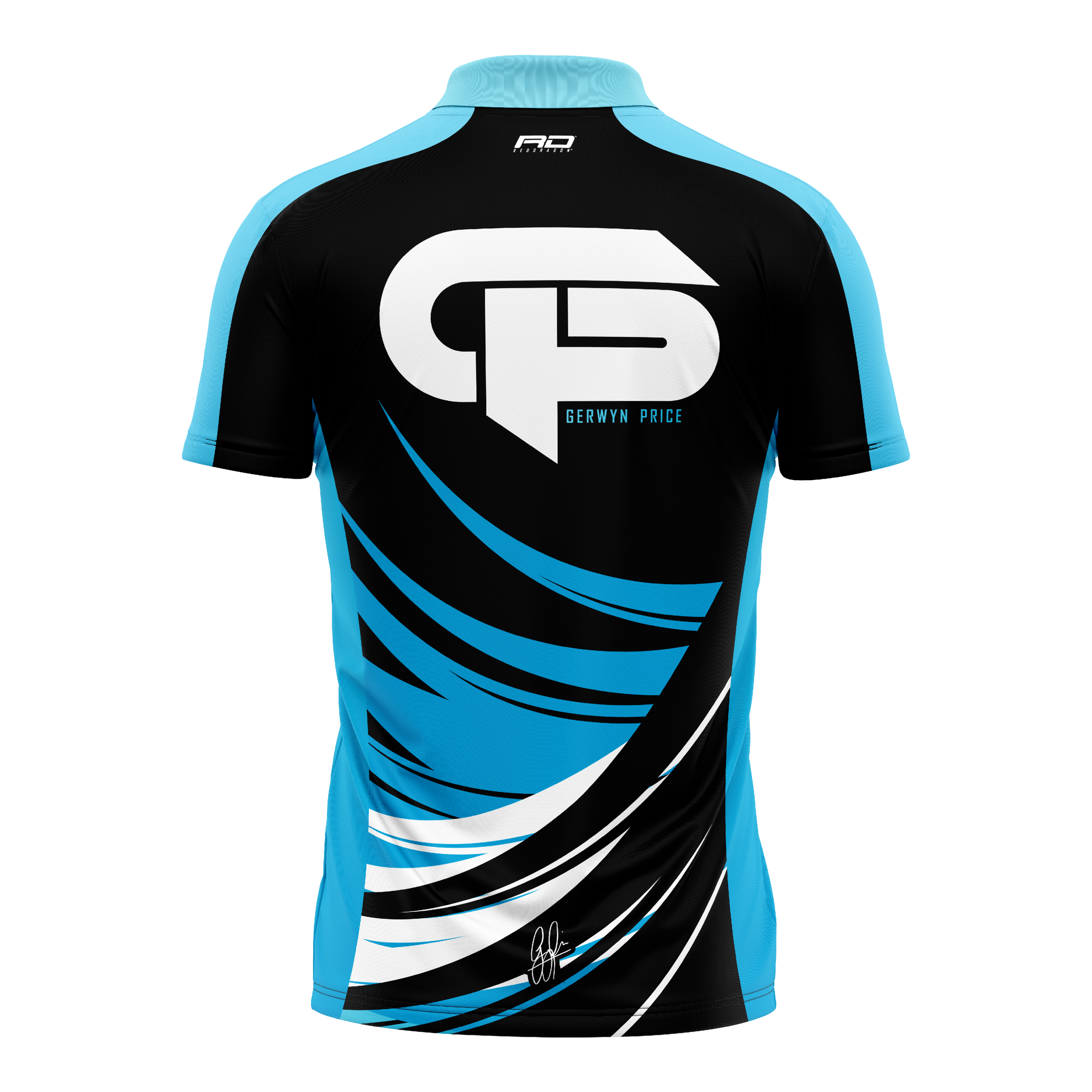 Red Dragon Gerwyn Price Limited Edition Dartshirt Zu sehen ist das Red Dragon Gerwyn Price Limited Edition Dartshirt. Dieses Shirt wurde speziell für Dartspieler entworfen.