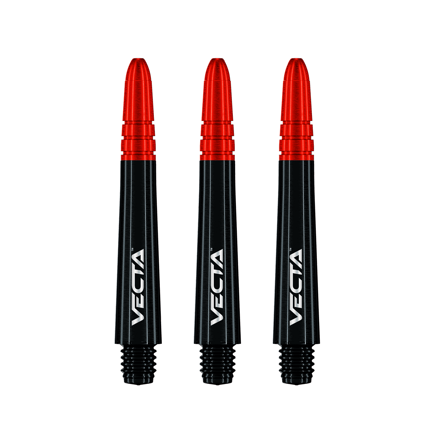 Winmau Vecta Shafts schwarz-rot