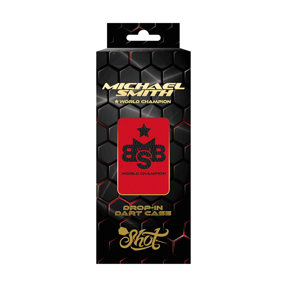 Shot Michael Smith World Champion Drop-In Dartcase - Rot