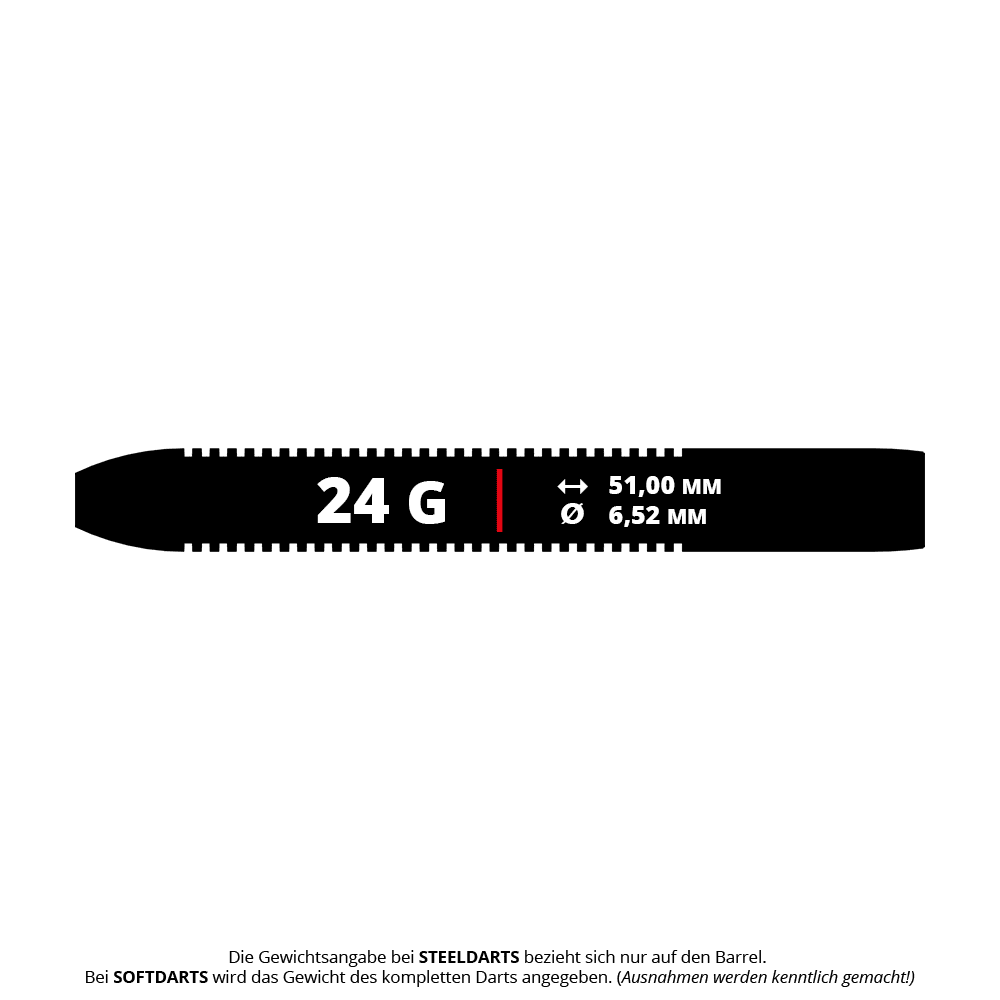 Bulls NL Karel Sedlacek E2 Steeldarts - 24g Hier sind die Bulls NL Karel Sedlacek E2 Steeldarts mit 24 Gramm abgebildet. Die Darts sind speziell für präzises Werfen konzipiert.