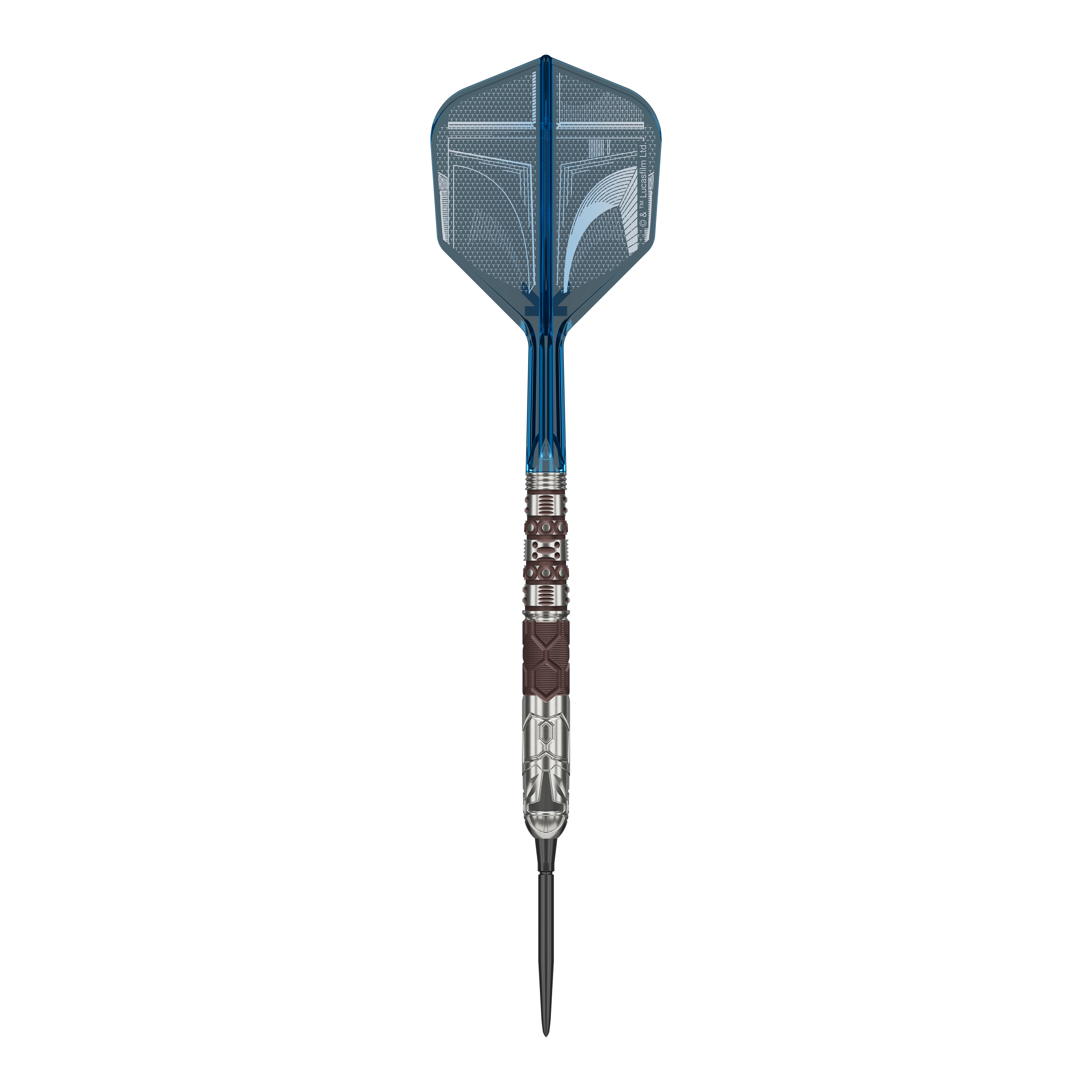 Target Star Wars Mandalorian 95 Swiss Point Steeldarts Dieses Bild zeigt die Target Star Wars Mandalorian 95 Swiss Point Steeldarts. Die Darts verfügen über eine besondere Optik passend zur Mandalorian-Reihe.