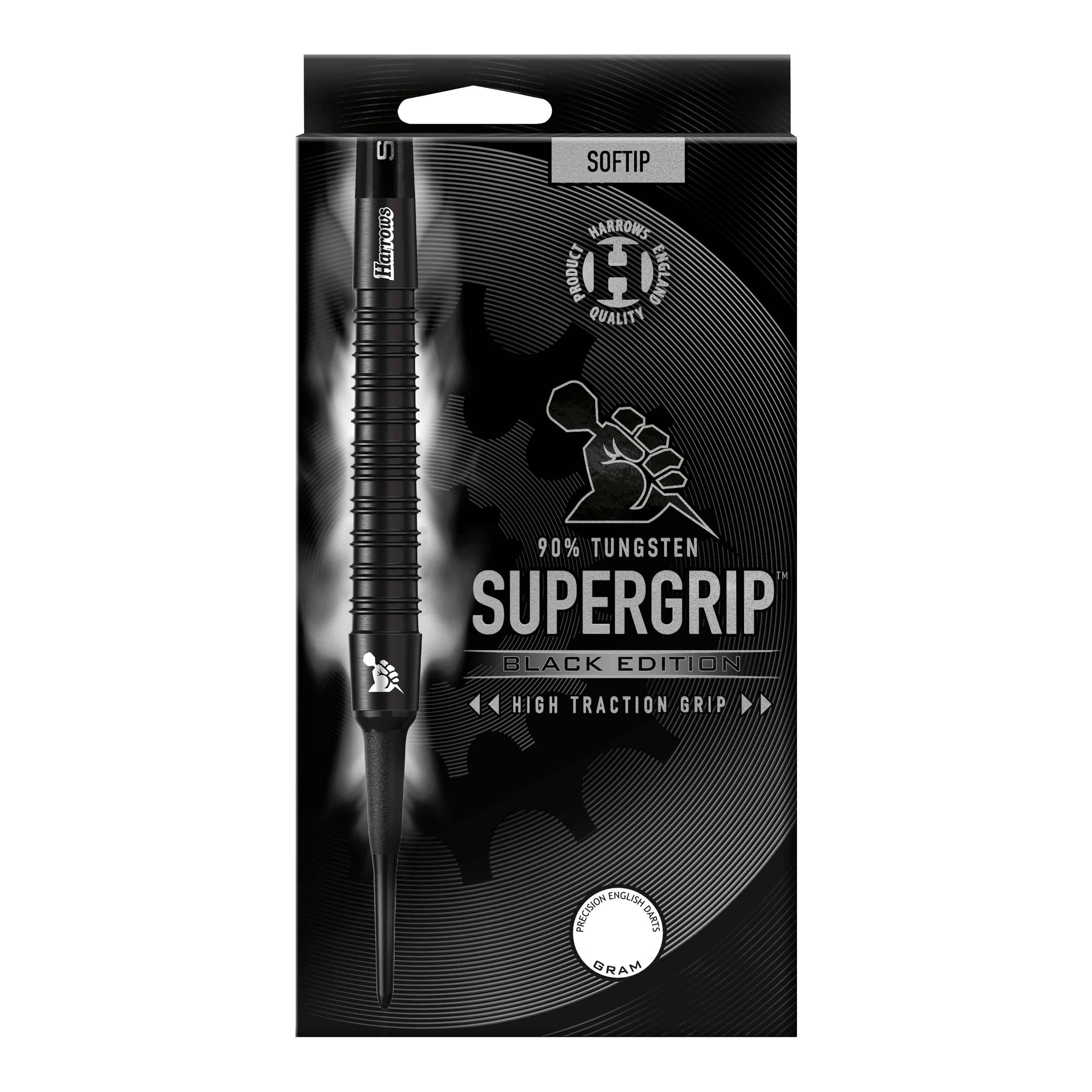 Harrows Supergrip Black-Edition Softdarts