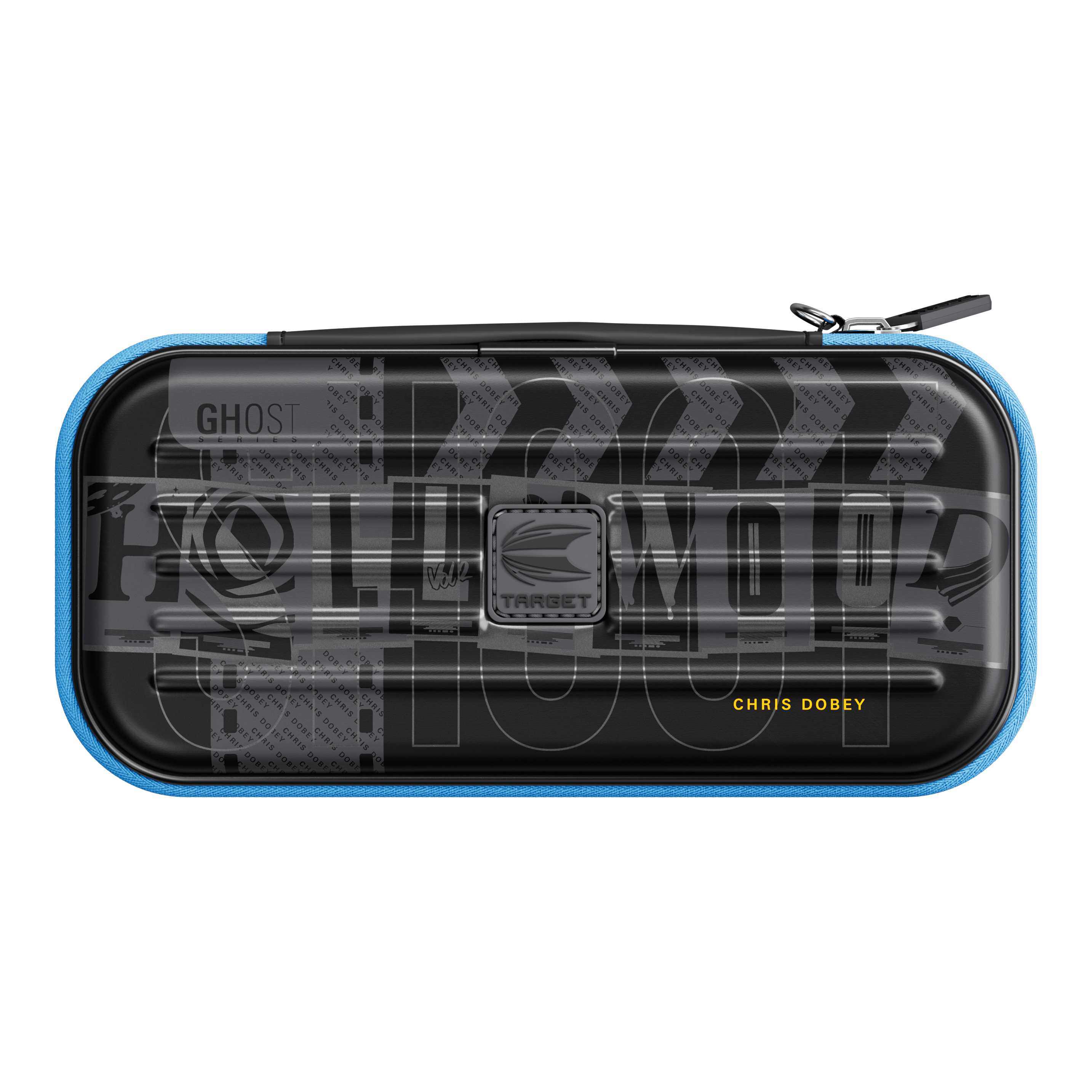 Takoma Ghost Series Chris Dobey Dartcase Das Bild zeigt das Takoma Ghost Series Chris Dobey Dartcase. Dies ist ein Dartcase aus einer speziellen Kollektion.