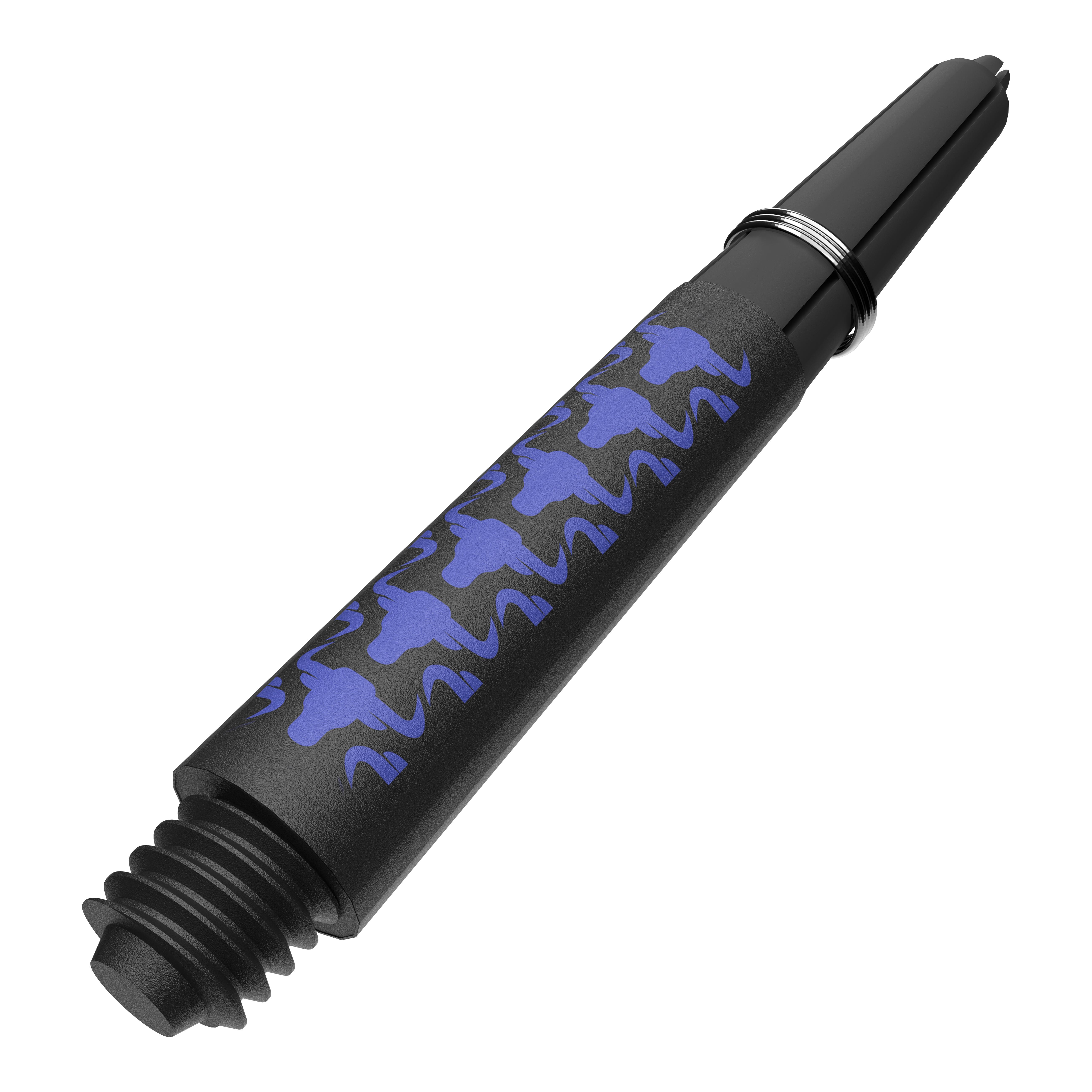 Bulls NL Capo Carbon Shafts - Blau Abgebildet ist ein weiteres Produktfoto von BullsNL Capo Carbon Shafts Blau Short 34mm. Gezeigt wird ein Satz mit kurzen blauen Dartschäften.
