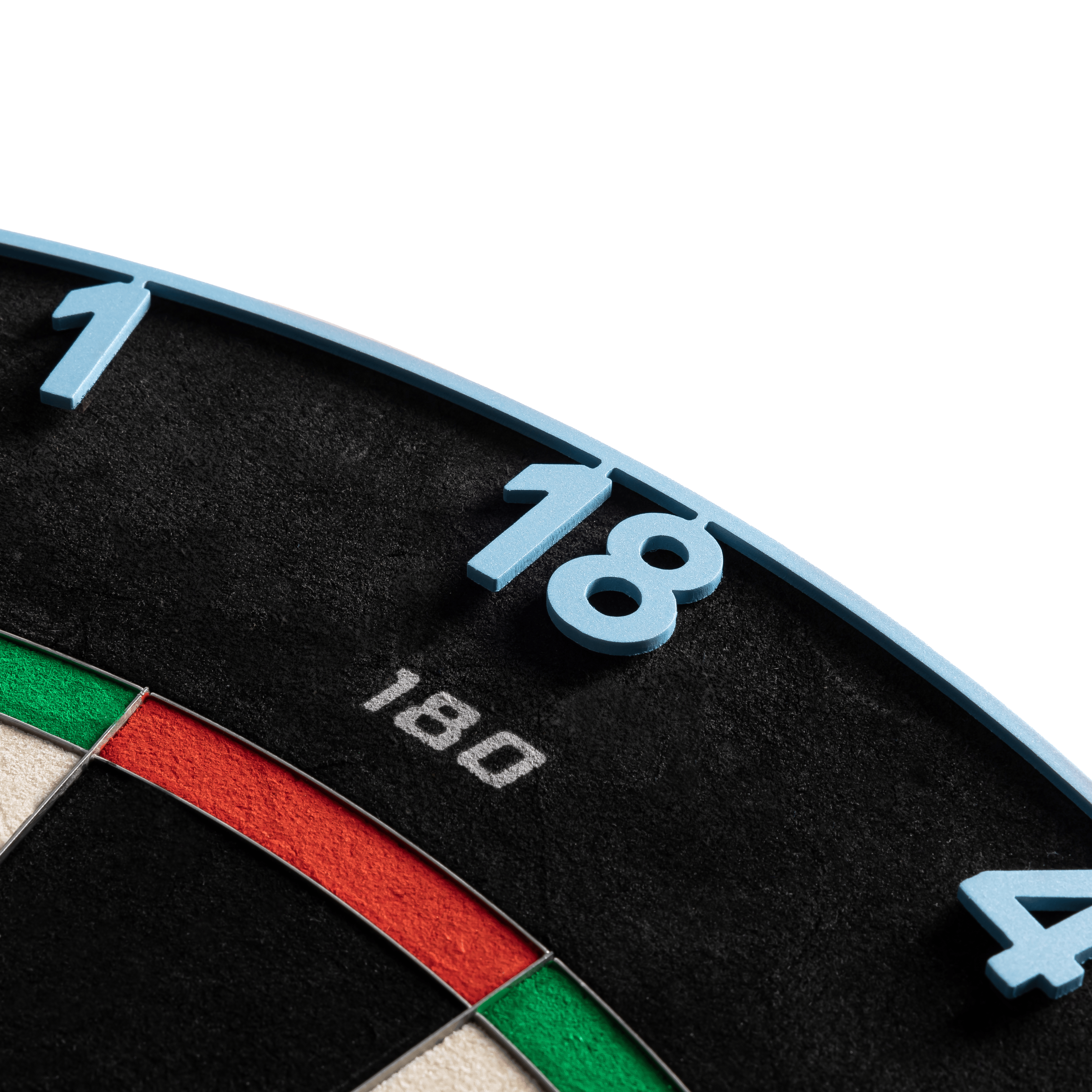 Precise 180 Endorphine Steeldartboard mit Nummernring - Infinity Blue Zu sehen ist das Precise 180 Endorphine Steeldartboard mit Nummernring in Infinity Blue. Es ist eine hochwertige Dartscheibe für ambitionierte Spieler.