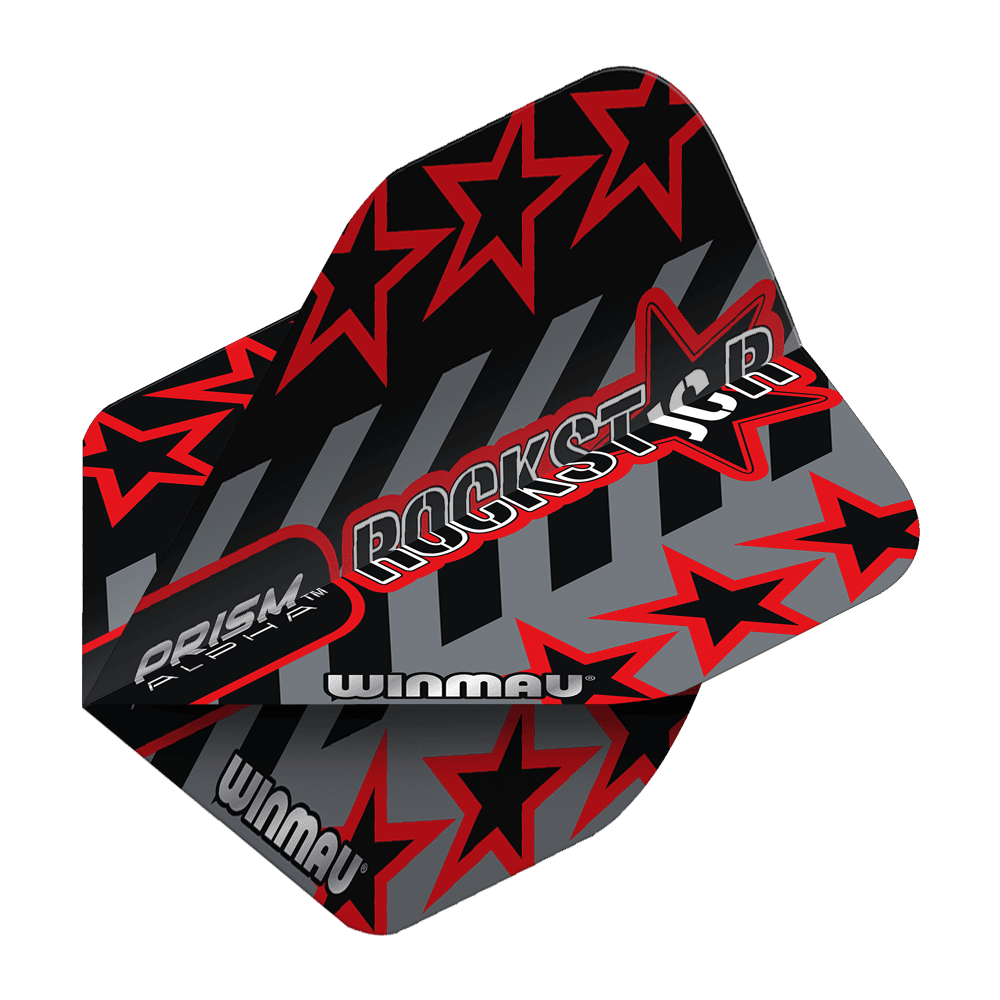 Winmau Prism Alpha Joe Cullen GreyBlack Standard Flights
