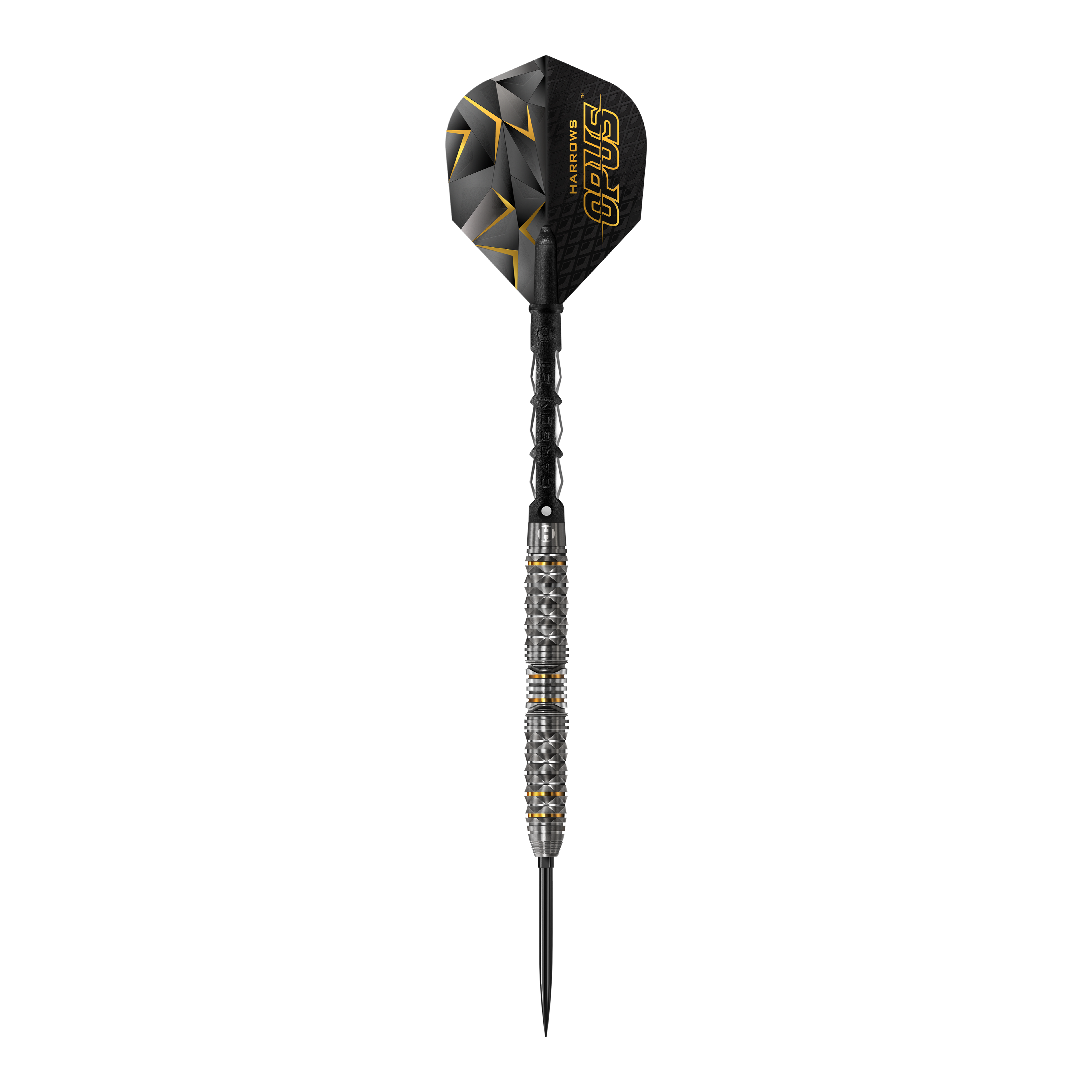 Harrows Opus Quick Point Steeldarts Harrows Opus Quick Point Steeldarts - 23g. Das Bild zeigt Steeldarts mit einem Gewicht von 23 Gramm.