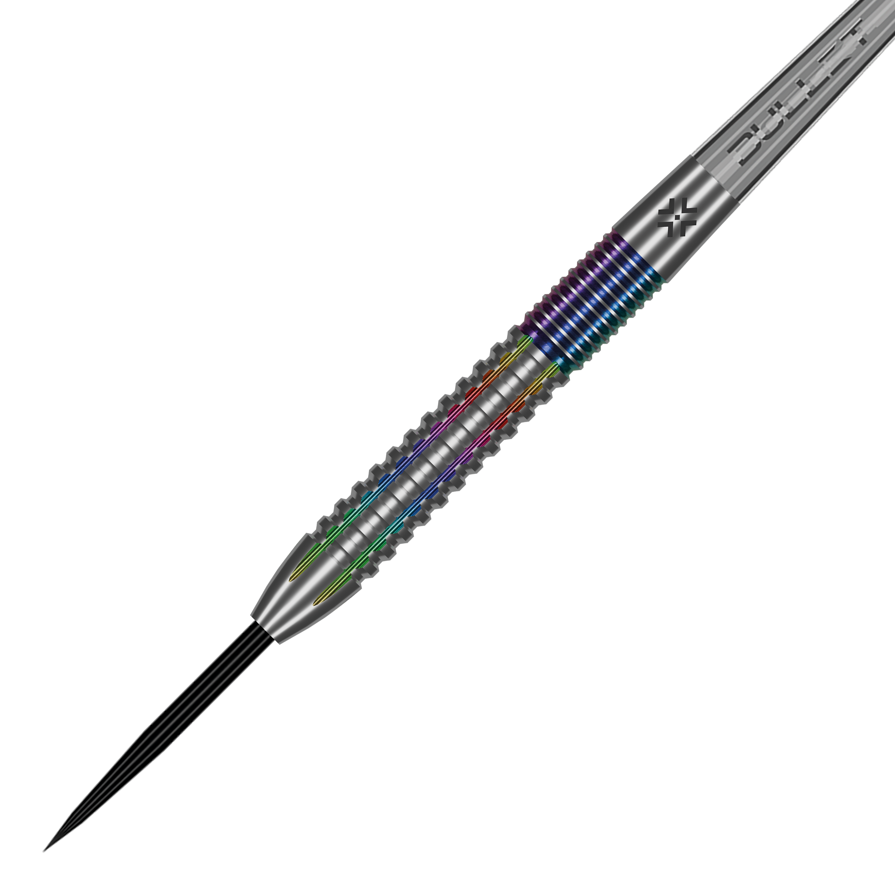 Bullet Diesel V2 Steeldarts Auf dem Bild sind Bullet Diesel V2 Steel Darts abgebildet. Diese Darts sind für ein präzises Spiel konzipiert.