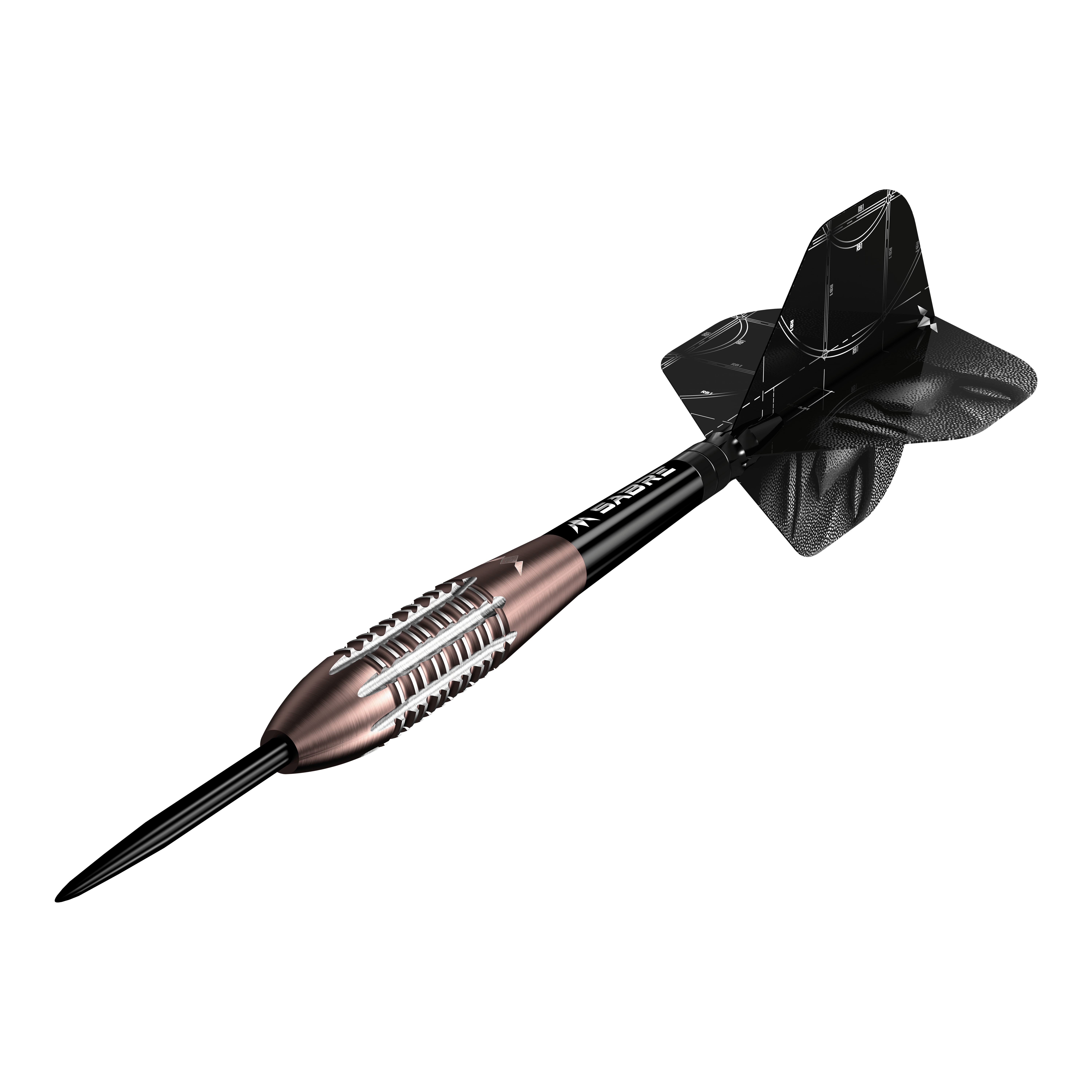 Mission Arkitekt Bronze Silika PVD Steeldarts - 23,5g Das Foto präsentiert die Mission Arkitekt Bronze Silika PVD Steeldarts, Gewicht 23,5g. Das Produktdesign hebt die bronzefarbene Beschichtung hervor.