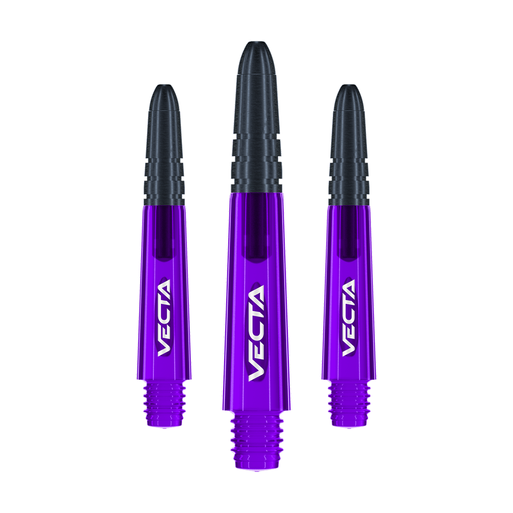 Winmau Vecta Shafts - Lila Schwarz Winmau Vecta Shafts - Lila Schwarz