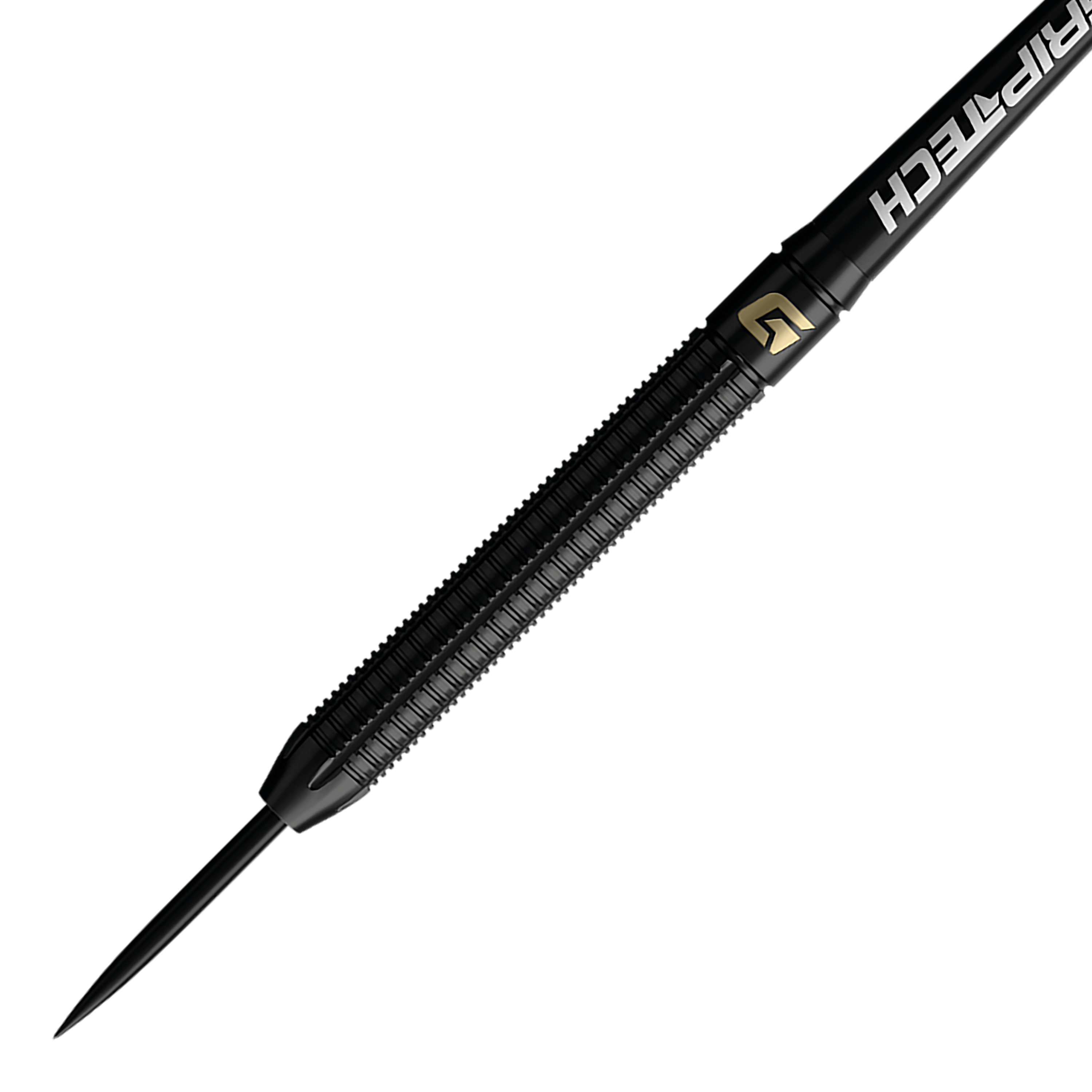 Hier ist ein weiteres Bild der GOAT Athlete Black Tungsten Steeldarts zu sehen. Die Steeldarts zeichnen sich durch ein modernes und robustes Design aus.
