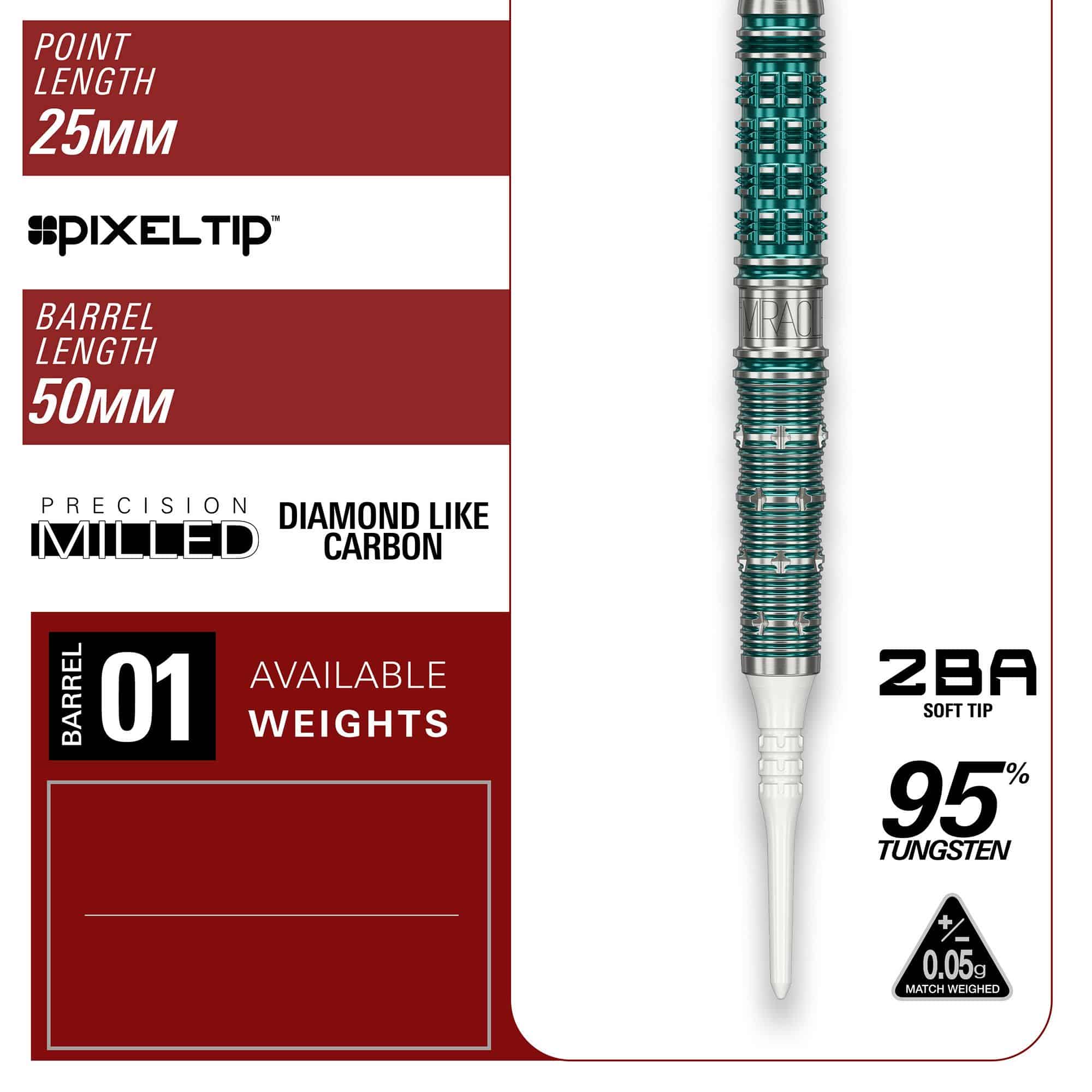 Target Japan Mikuru Suzuki The Miracle GEN7 Softdarts - 21,5g Target Japan Mikuru Suzuki The Miracle GEN7 Softdarts - 21,5g ist auf dem Bild zu sehen. Dies sind Softdarts mit einer speziellen Mikuru Suzuki Edition.