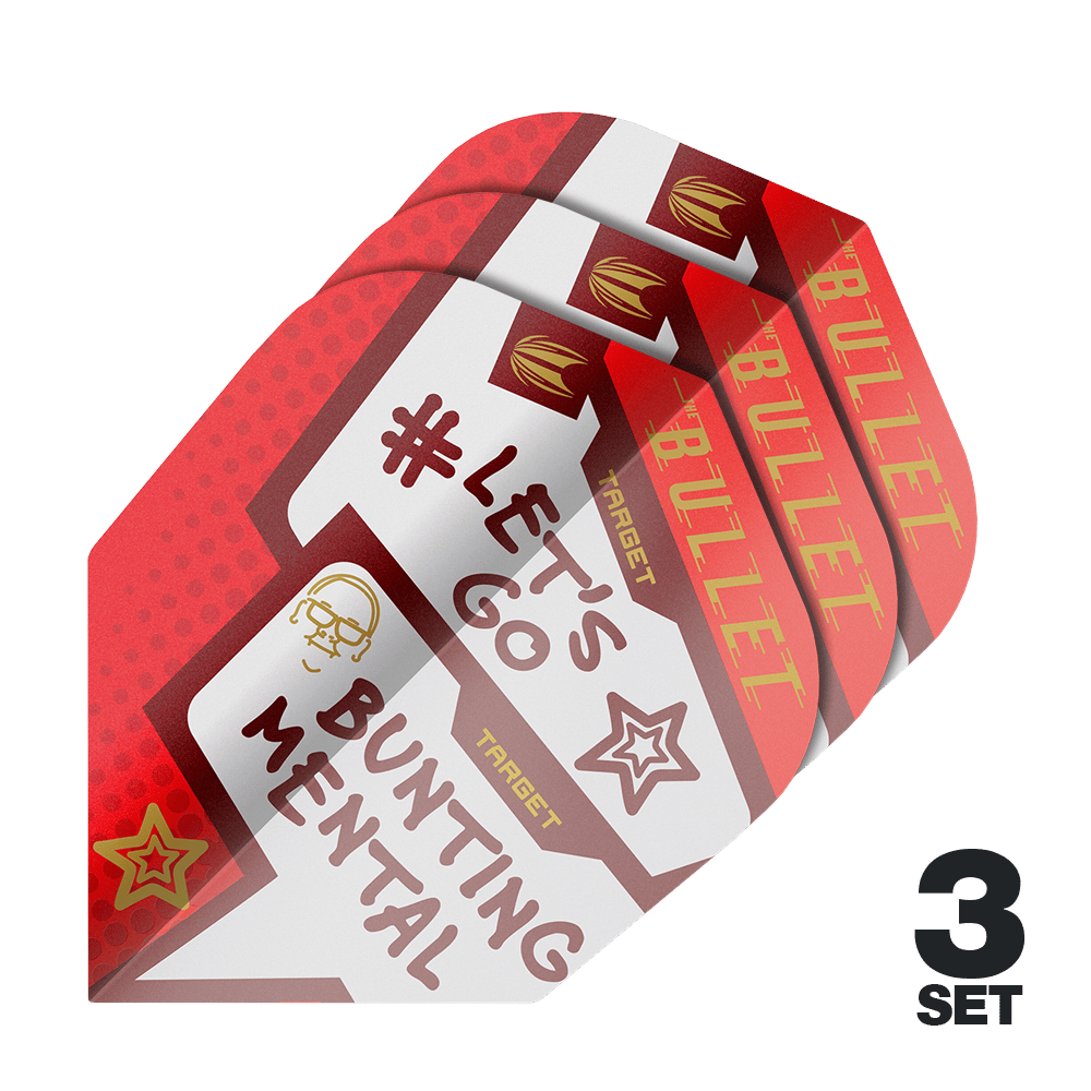 Target Pro Ultra Stephen Bunting Mental No6 Flights - 3 Sets Target Pro Ultra Stephen Bunting Mental No6 Flights - 3 Sets