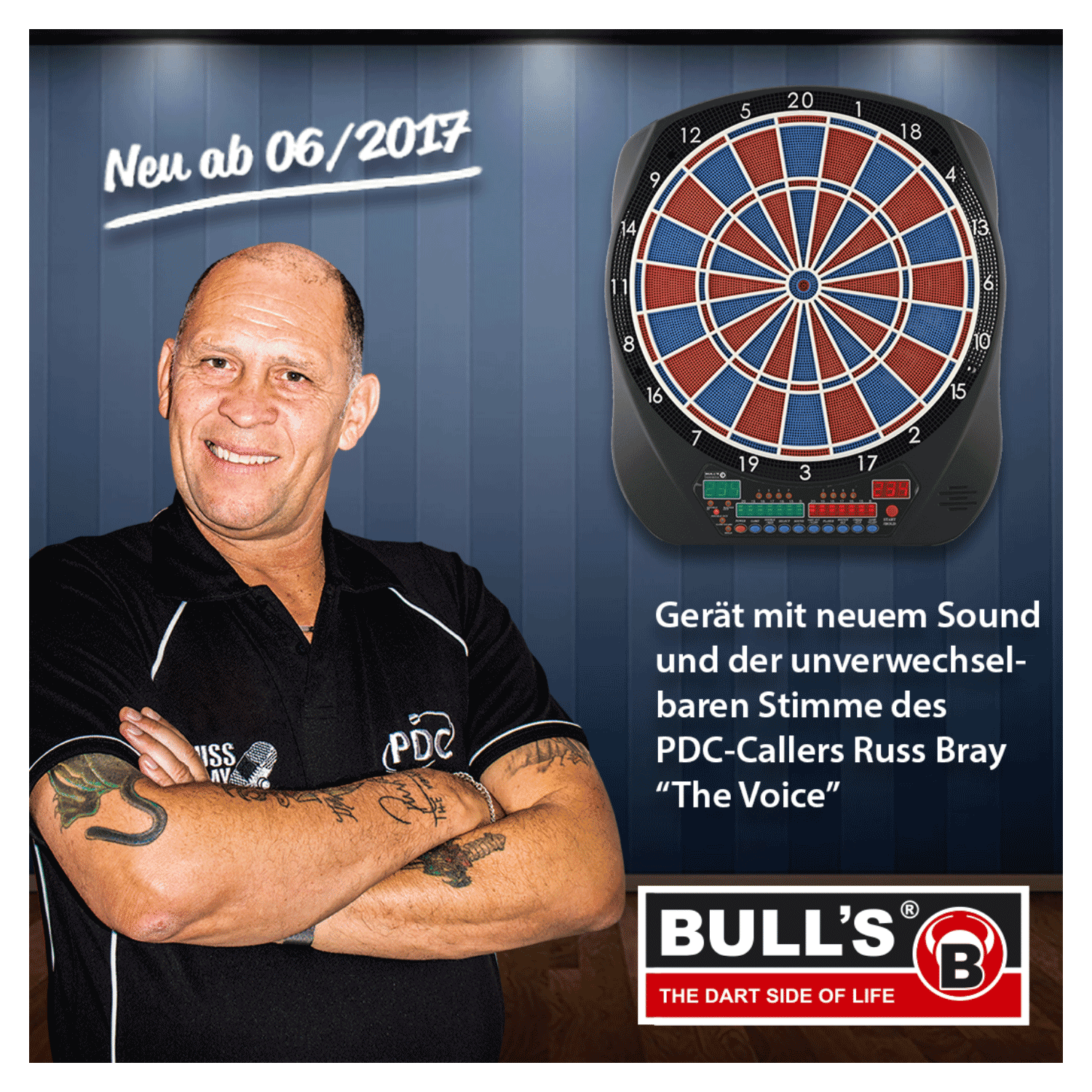 Bull‘s Flash Russ Bray E-Dartboard