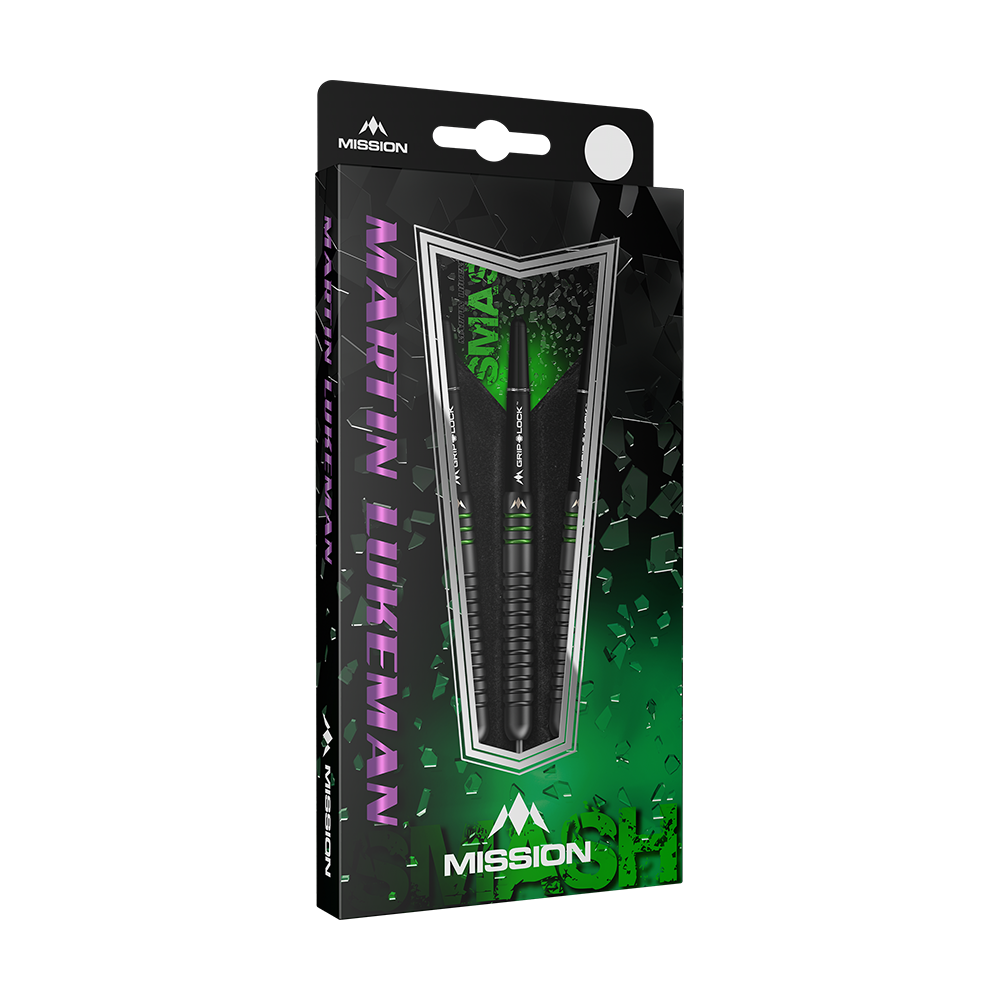 Mission Martin Lukeman Black Titanium Steeldarts - 25g