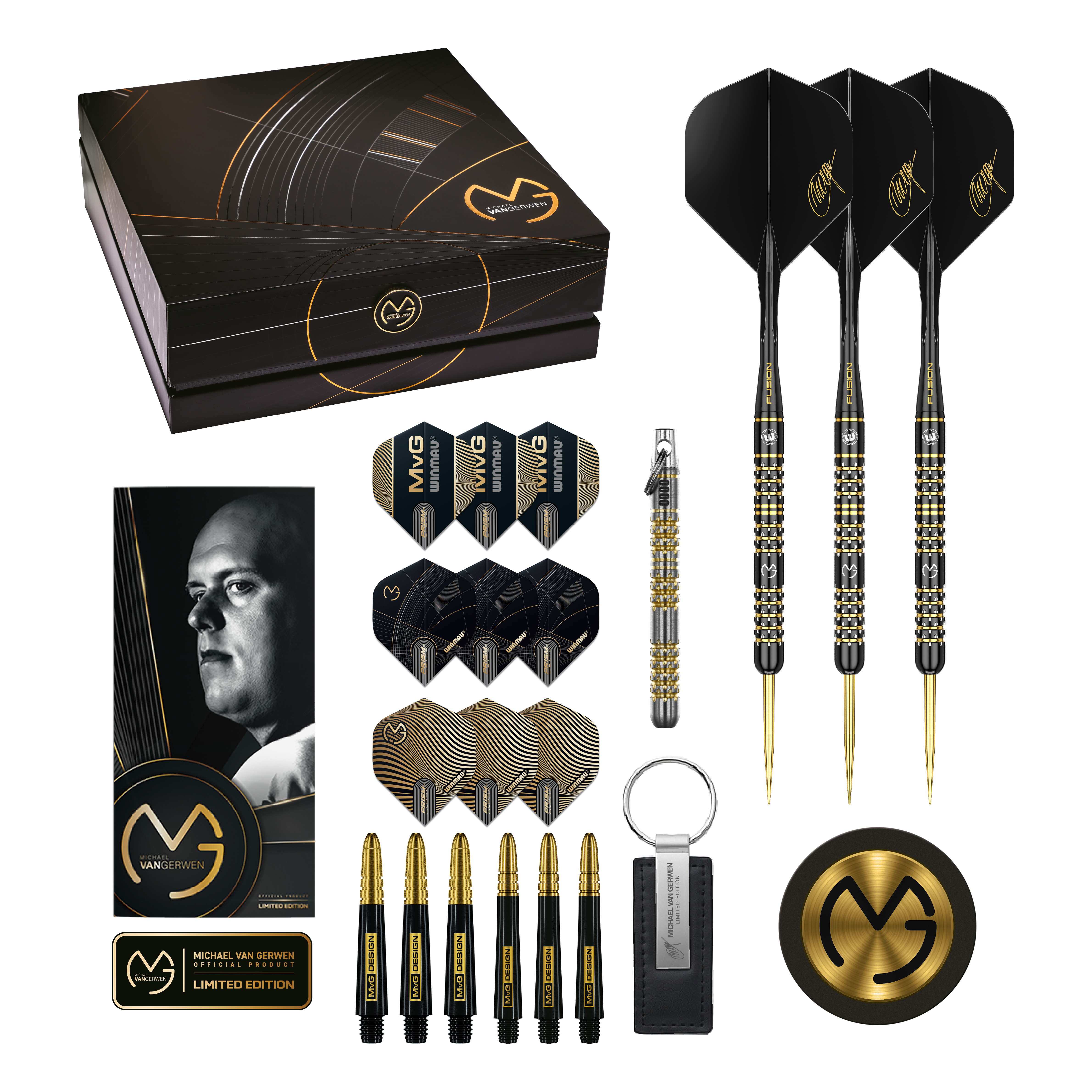 Winmau Michael Van Gerwen 5-Year-Anniversary Limited Edition Steeldarts - 22,5g 