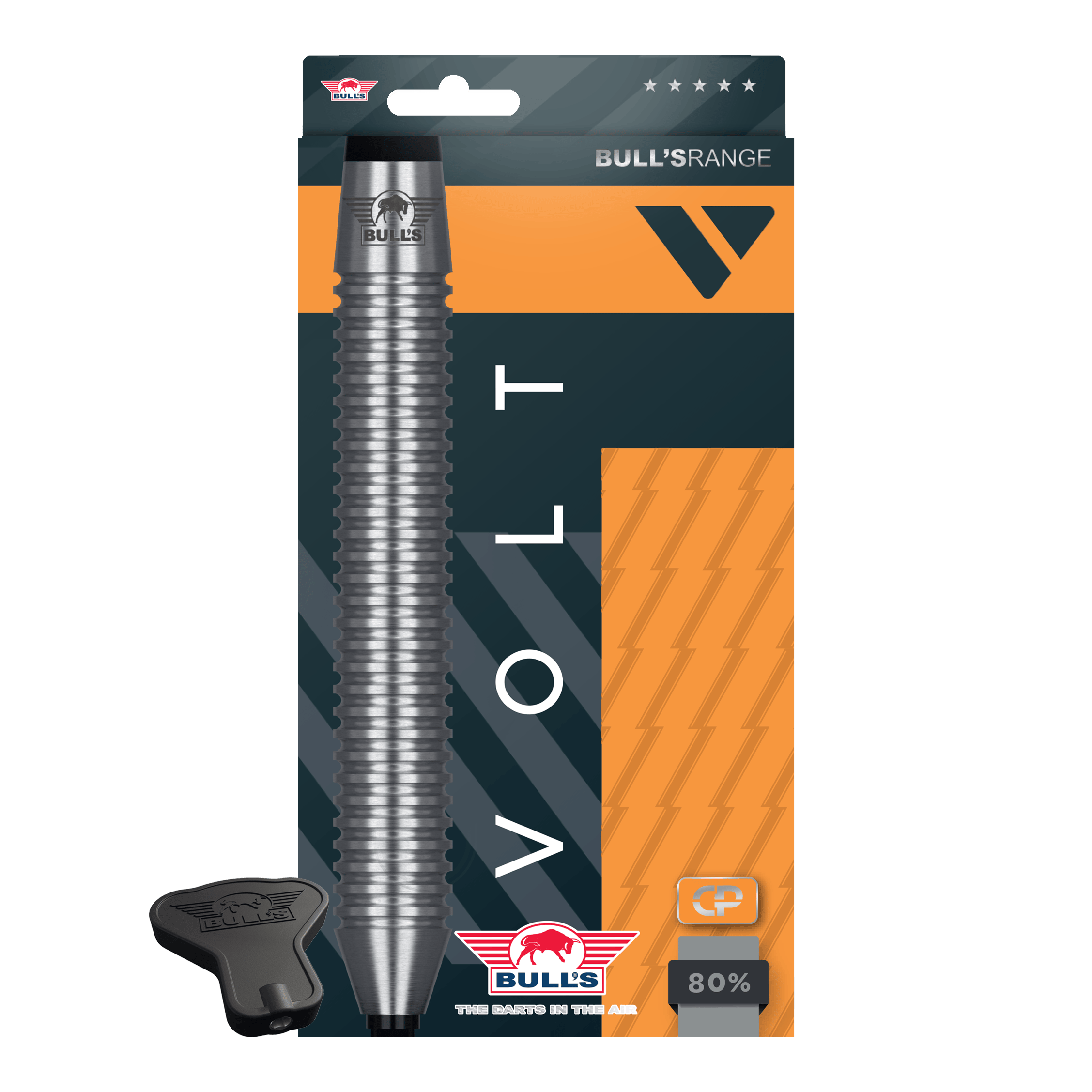 Bulls NL Volt Orange Convertible Point Steeldarts Bulls NL Volt Orange Convertible Point Steeldarts