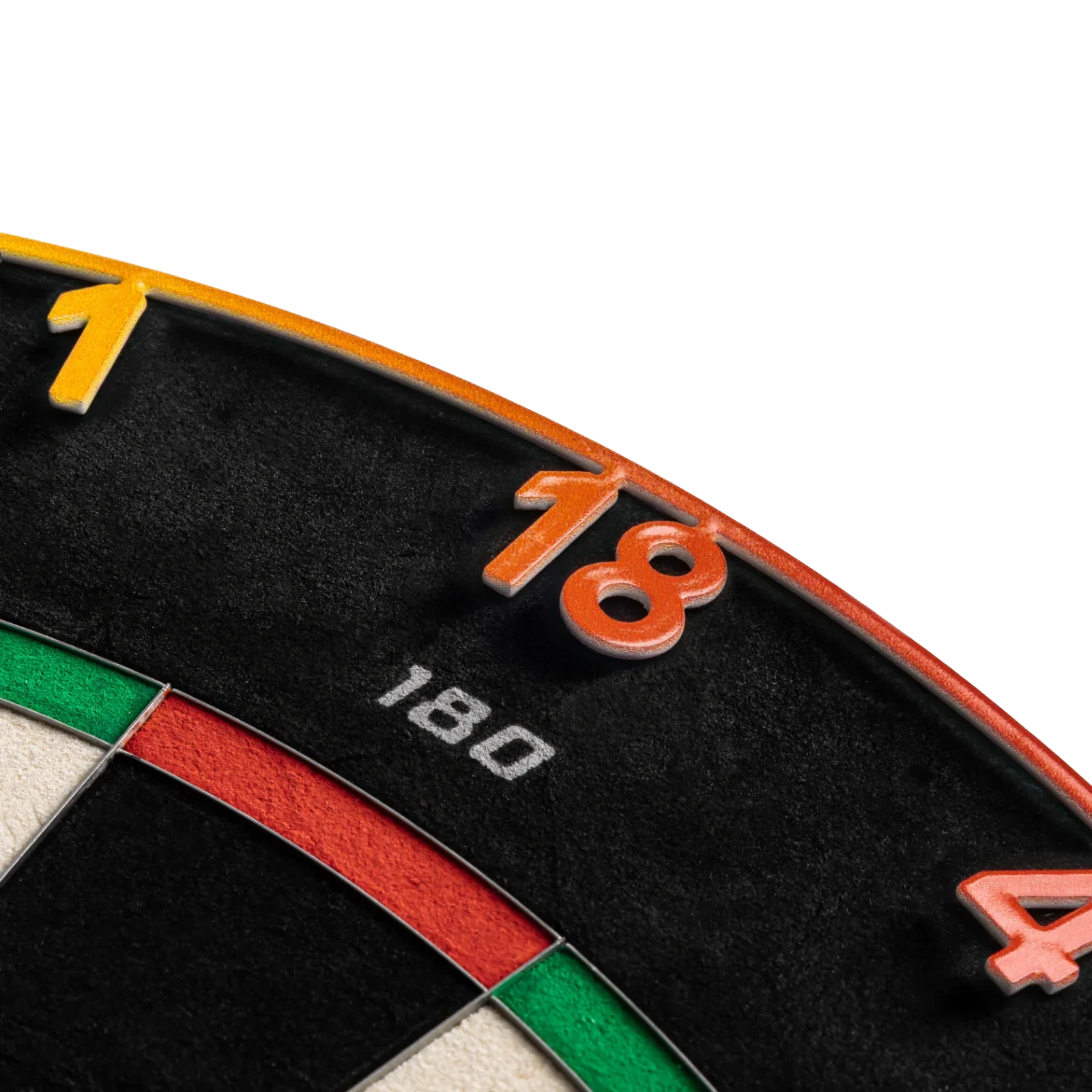 Das Precise 180 Endorphine Steeldartboard mit Nummernring - Spectrum ist ein hochwertiges Dartboard mit klar erkennbarem Zahlenring. Es eignet sich perfekt für präzises Dartspiel zu Hause oder im Verein.