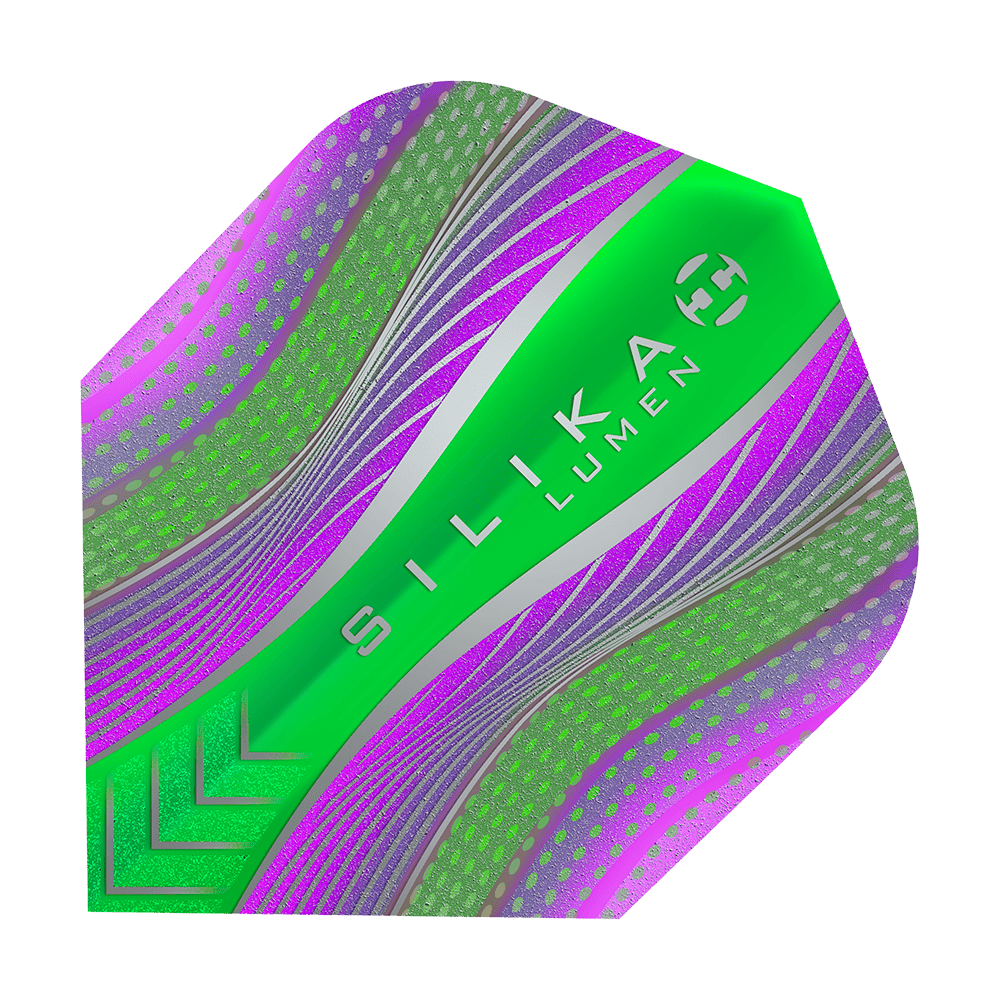 Harrows Silika Lumen Purple Green No6 Flights Harrows Silika Lumen Purple Green No6 Flights
