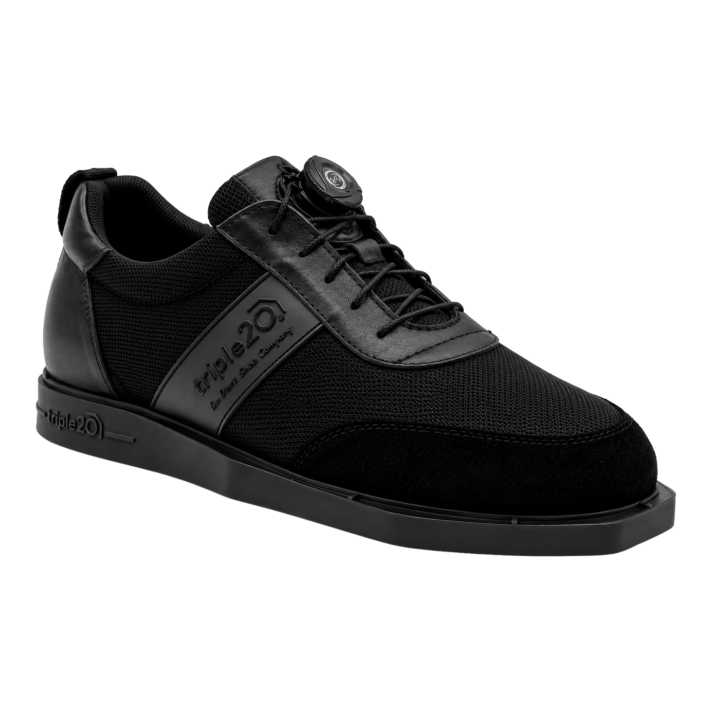 Triple20 Dartschuhe Textil mit Drehverschluss - Schwarz
