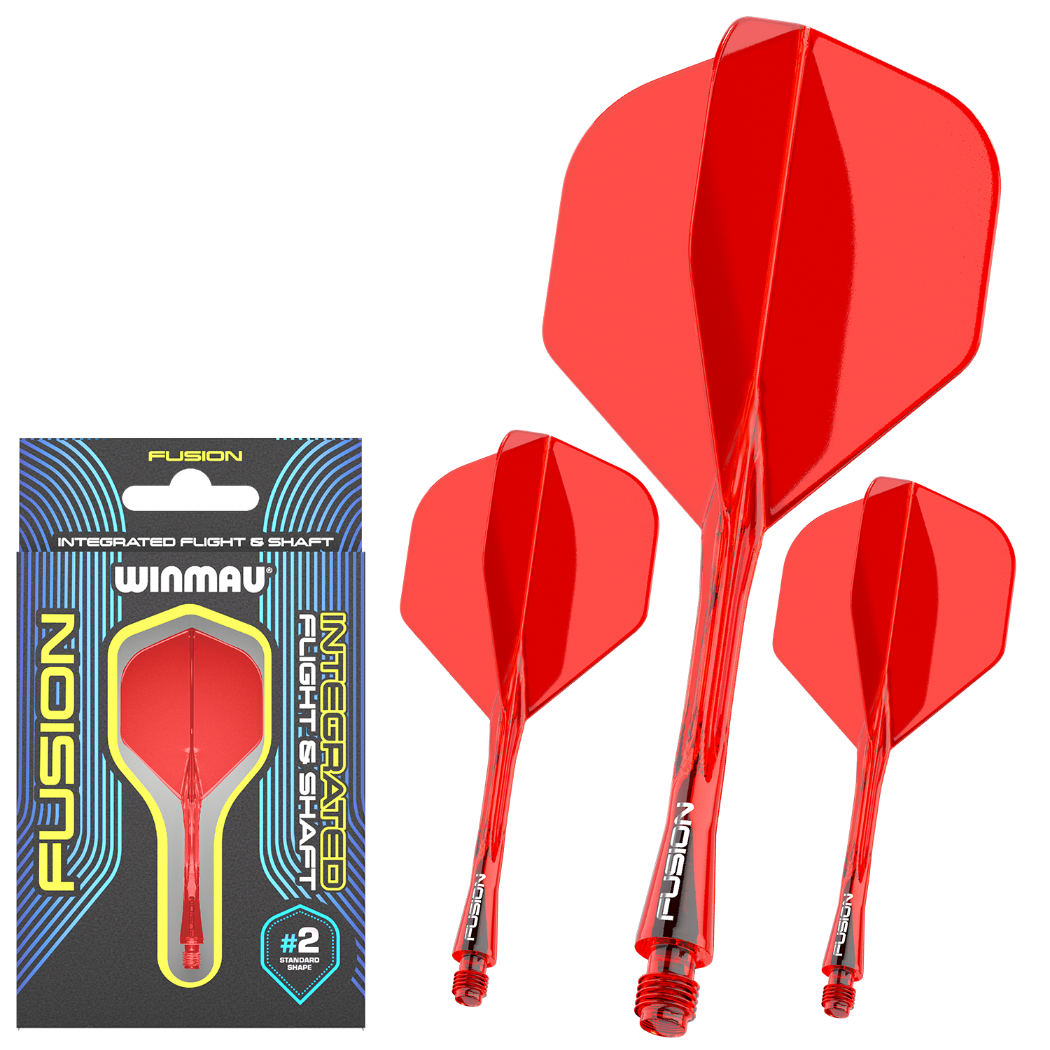 Winmau Fusion Flight-Shaft-System No2 rot