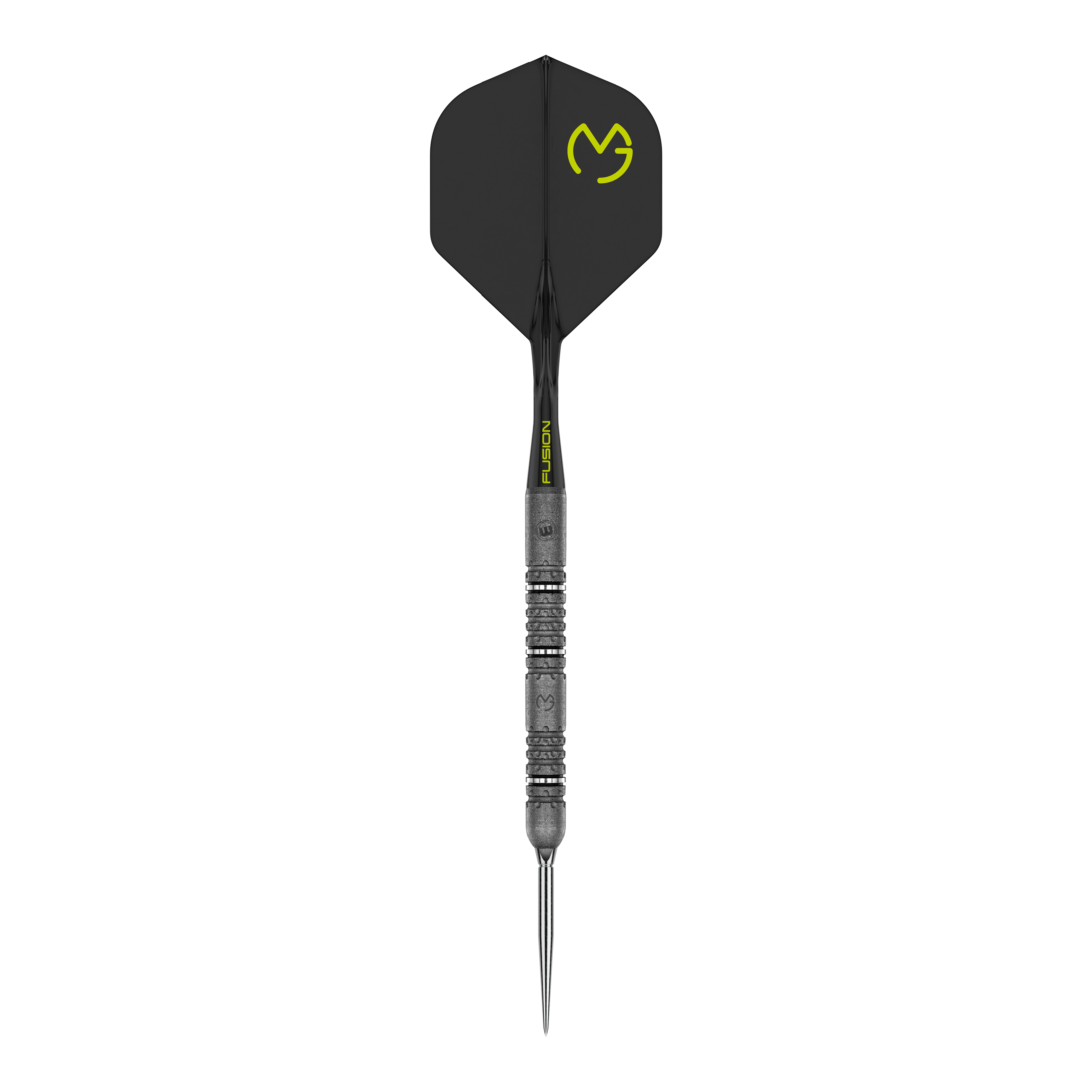 Zu sehen sind die Winmau MvG Signature Edition Switch Points Steeldarts. Diese Darts bieten eine ausgezeichnete Qualität für ambitionierte Spieler.