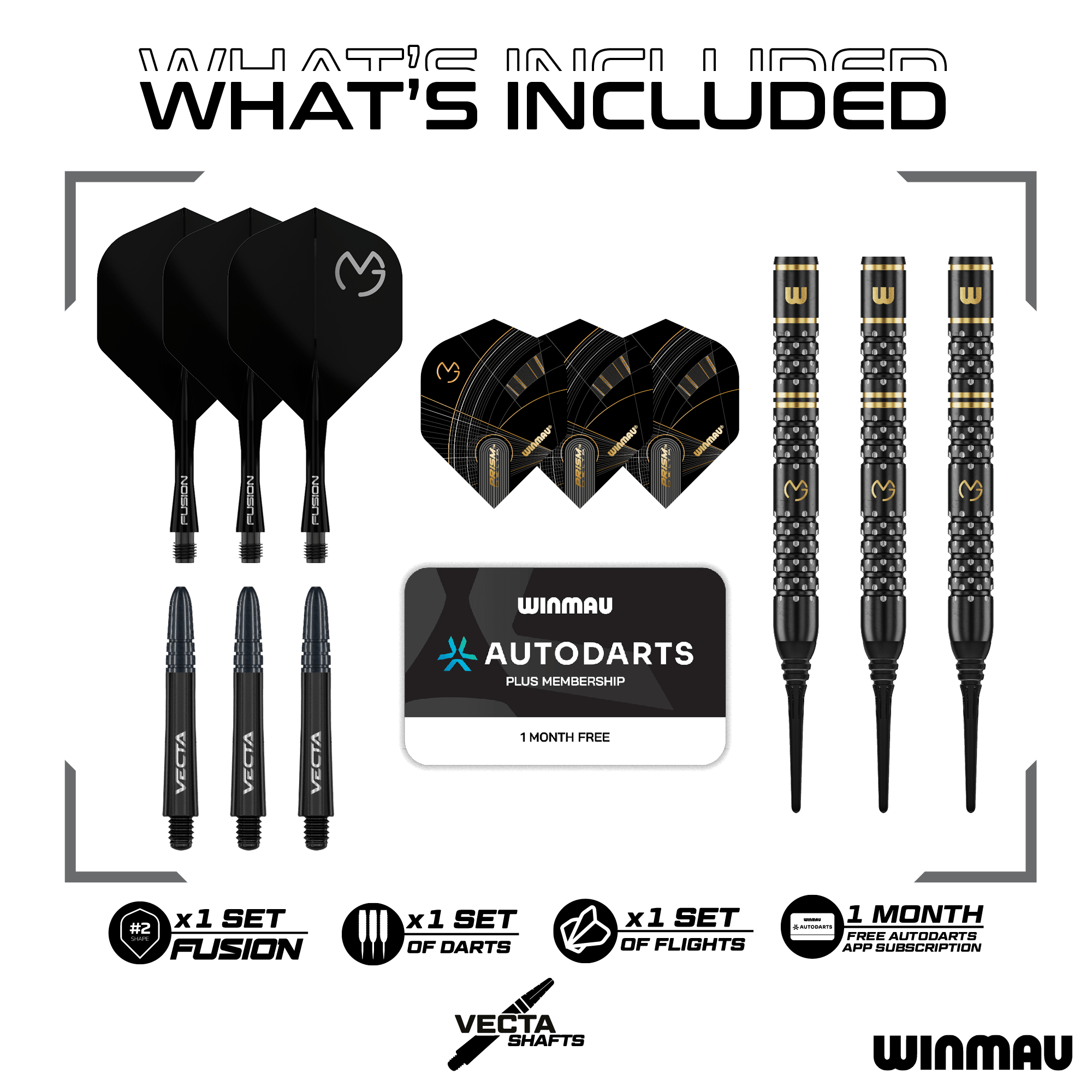 Winmau Michael Van Gerwen W-MAX Softdarts - 18g