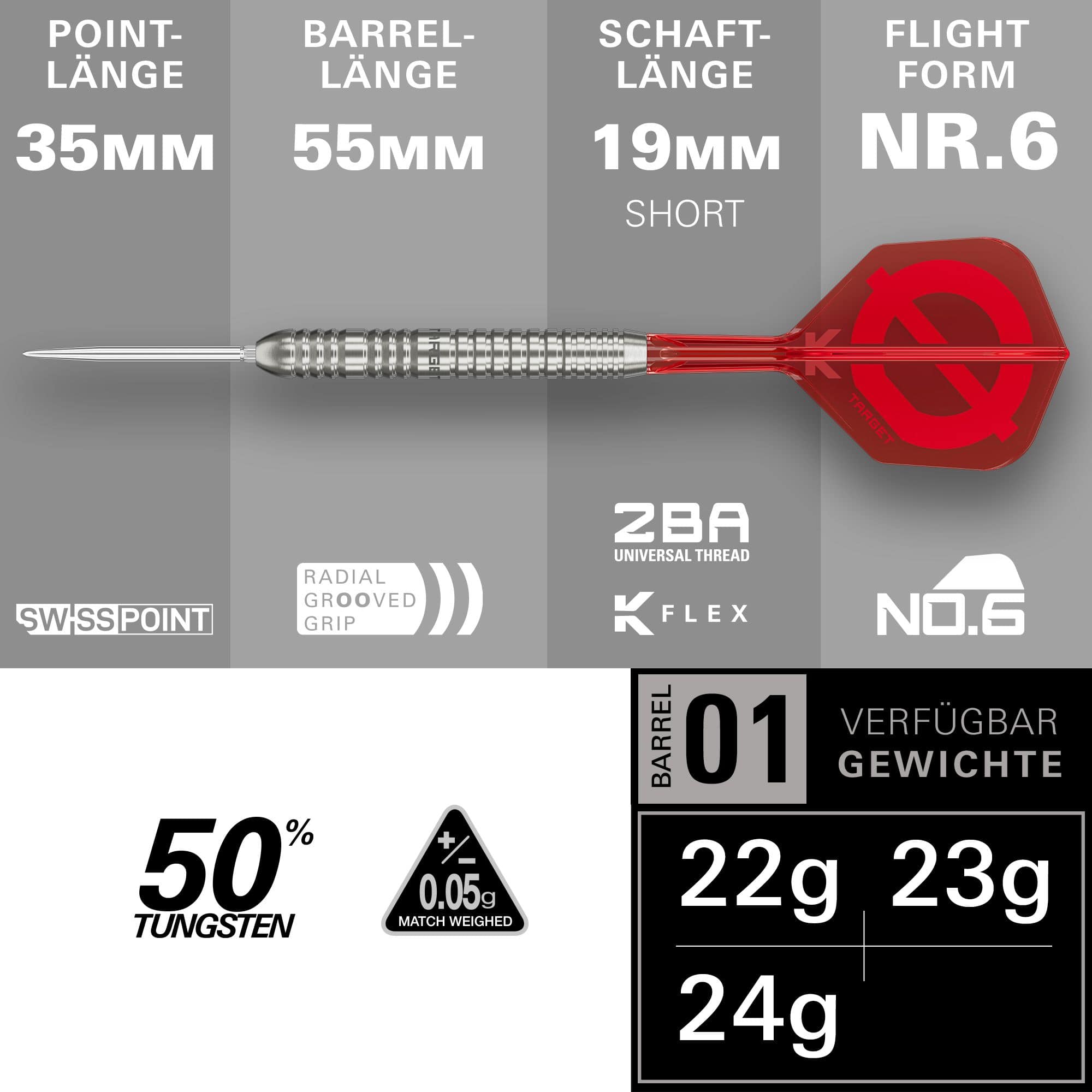 Target Group O 03 Swiss Points Steeldarts