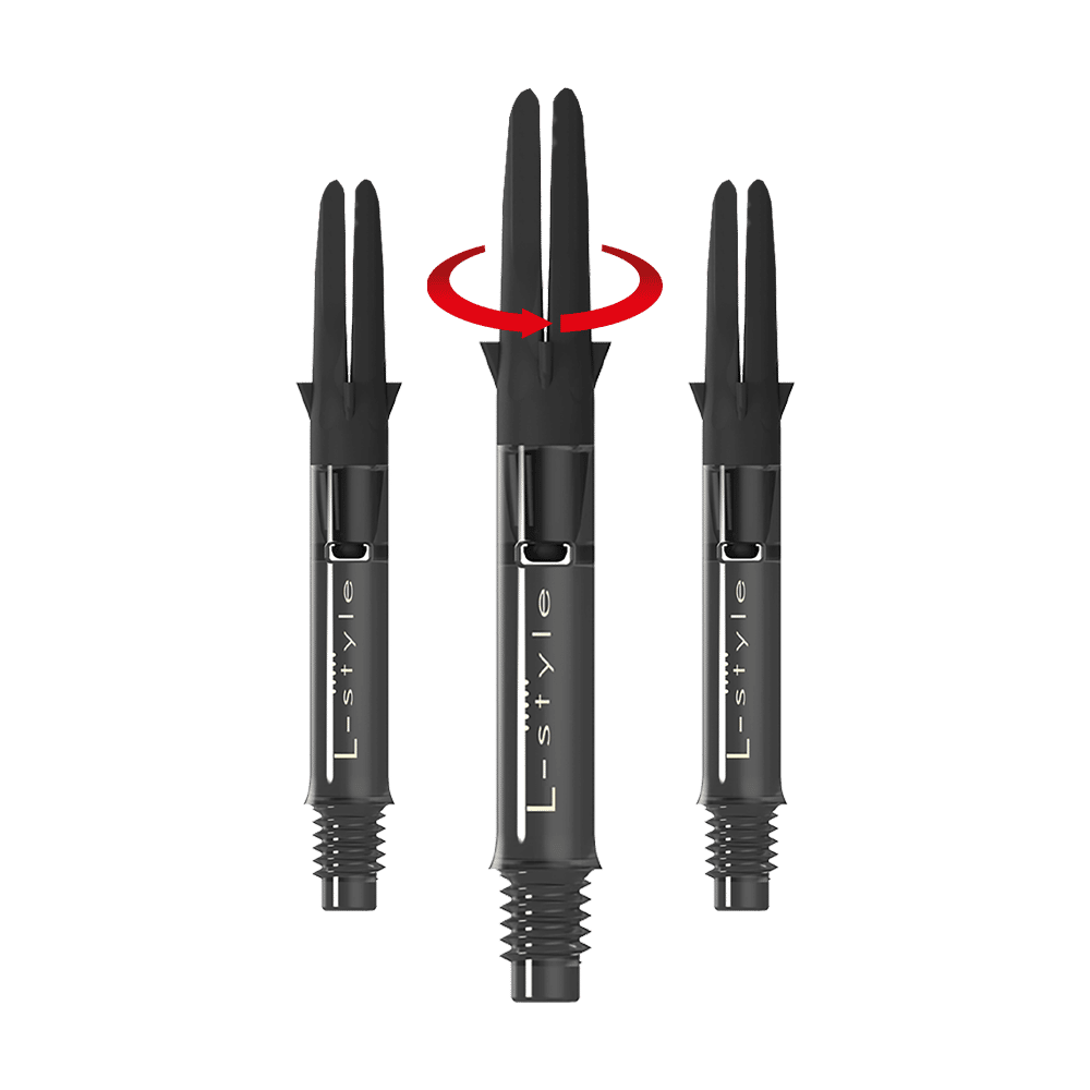 L-Style L-Shaft Carbon Silent Straight - Schwarz