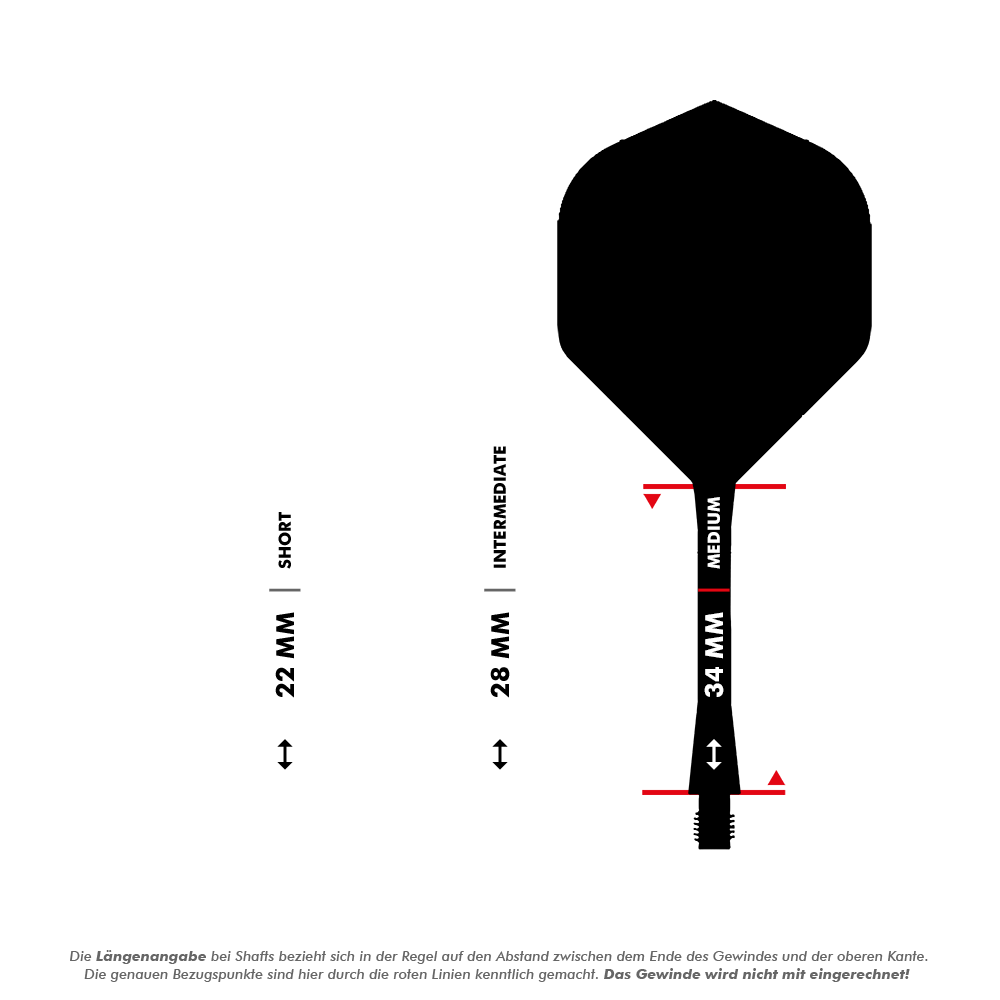 Winmau Fusion Flight-Shaft-System No6 Clear