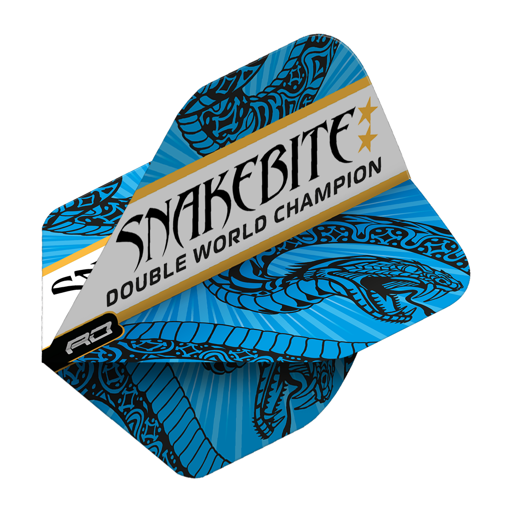 Red Dragon Hardcore Snakebite Double World Champion Blue White Standard Flights