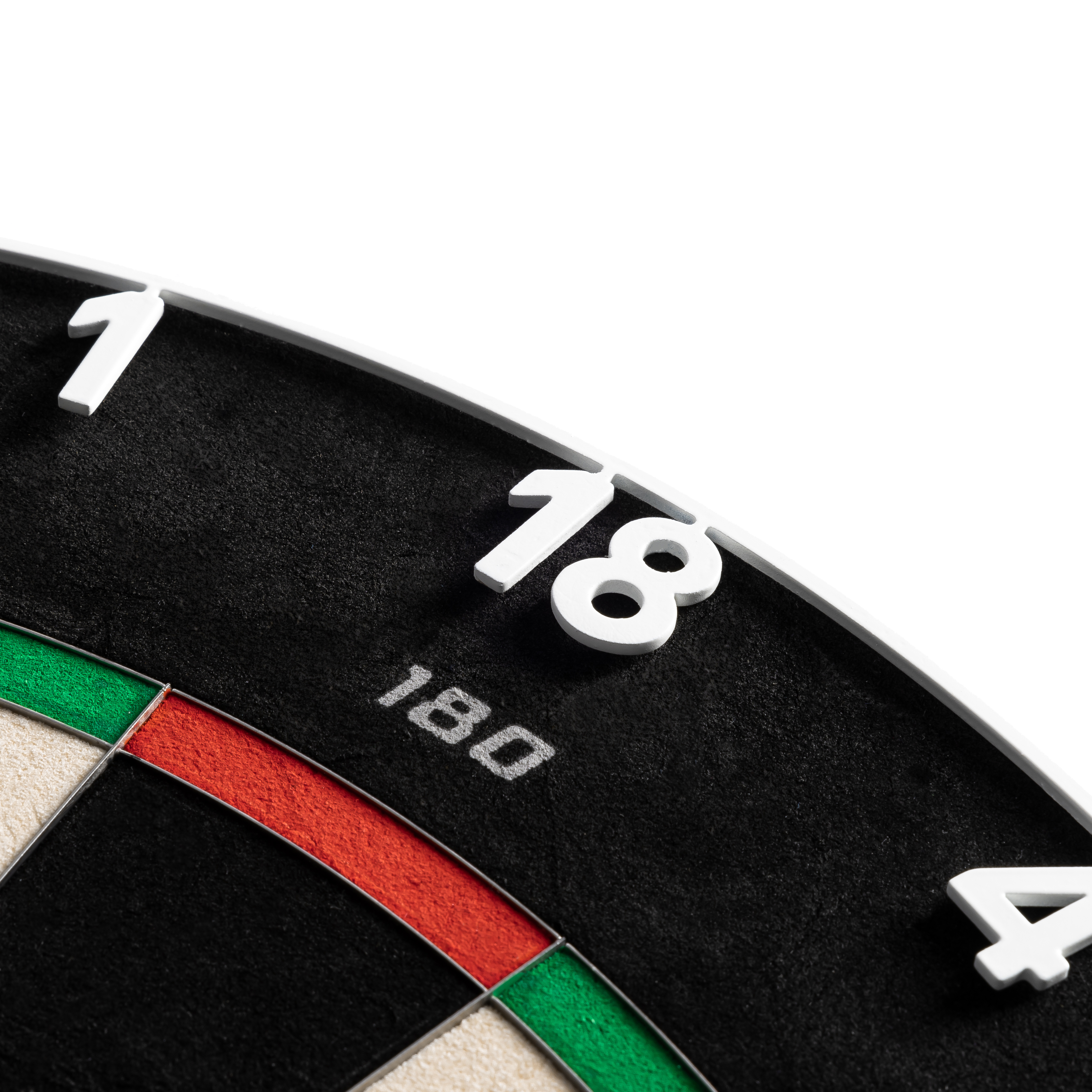 Precise 180 Endorphine Steeldartboard mit Nummernring - Classic White Das Precise 180 Endorphine Steeldartboard mit Nummernring in Weiß ist auf dem Bild zu erkennen. Die hochwertige Steeldartscheibe eignet sich für den professionellen Einsatz.