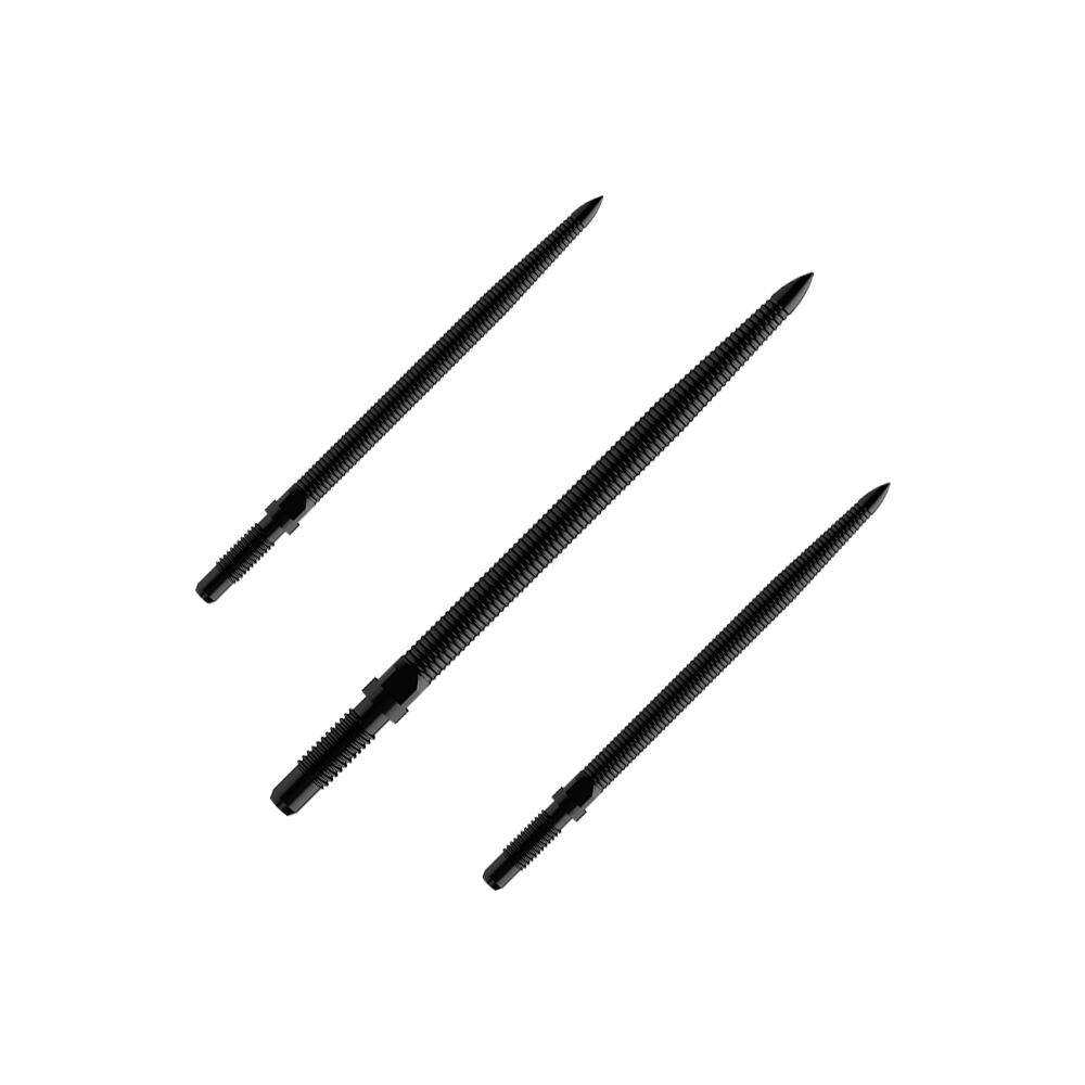 Bulls NL Convertible Point Dartspitzen - Micro Grip - Schwarz