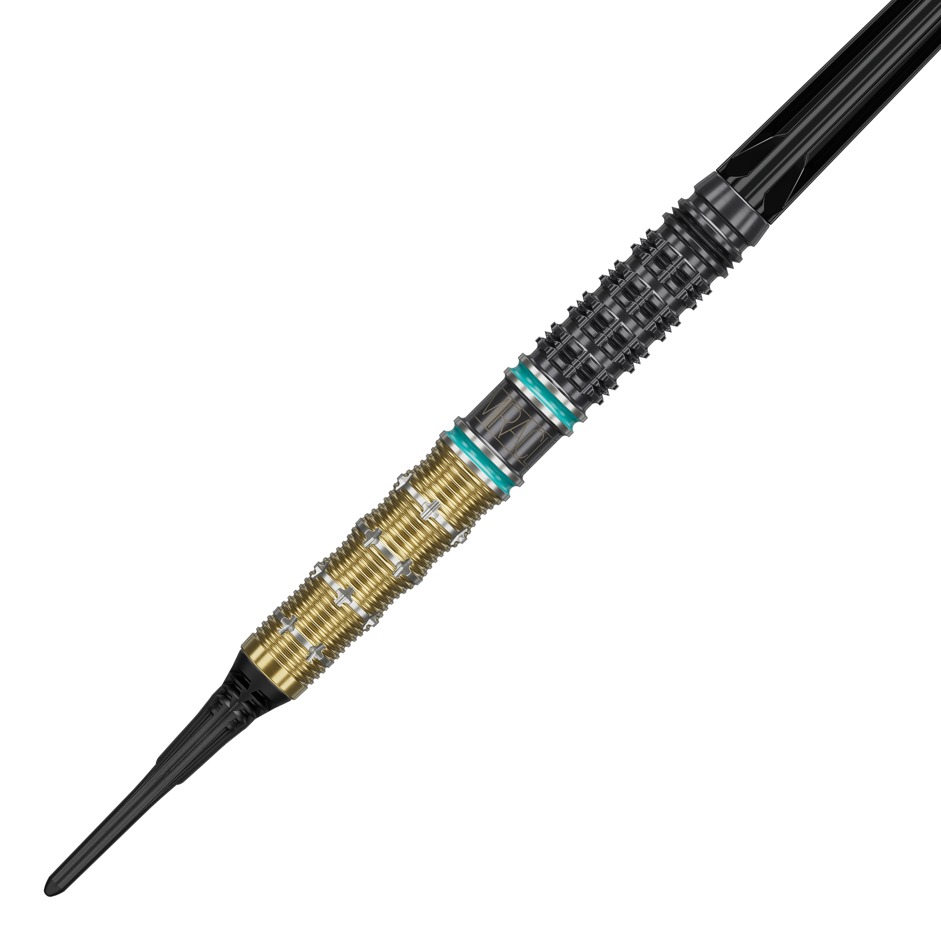 Abgebildet sind die Target Mikuru Suzuki The Miracle GEN7.5 Softdarts mit 19 Gramm Gewicht. Die Softdarts liegen in einer ordentlichen Anordnung.