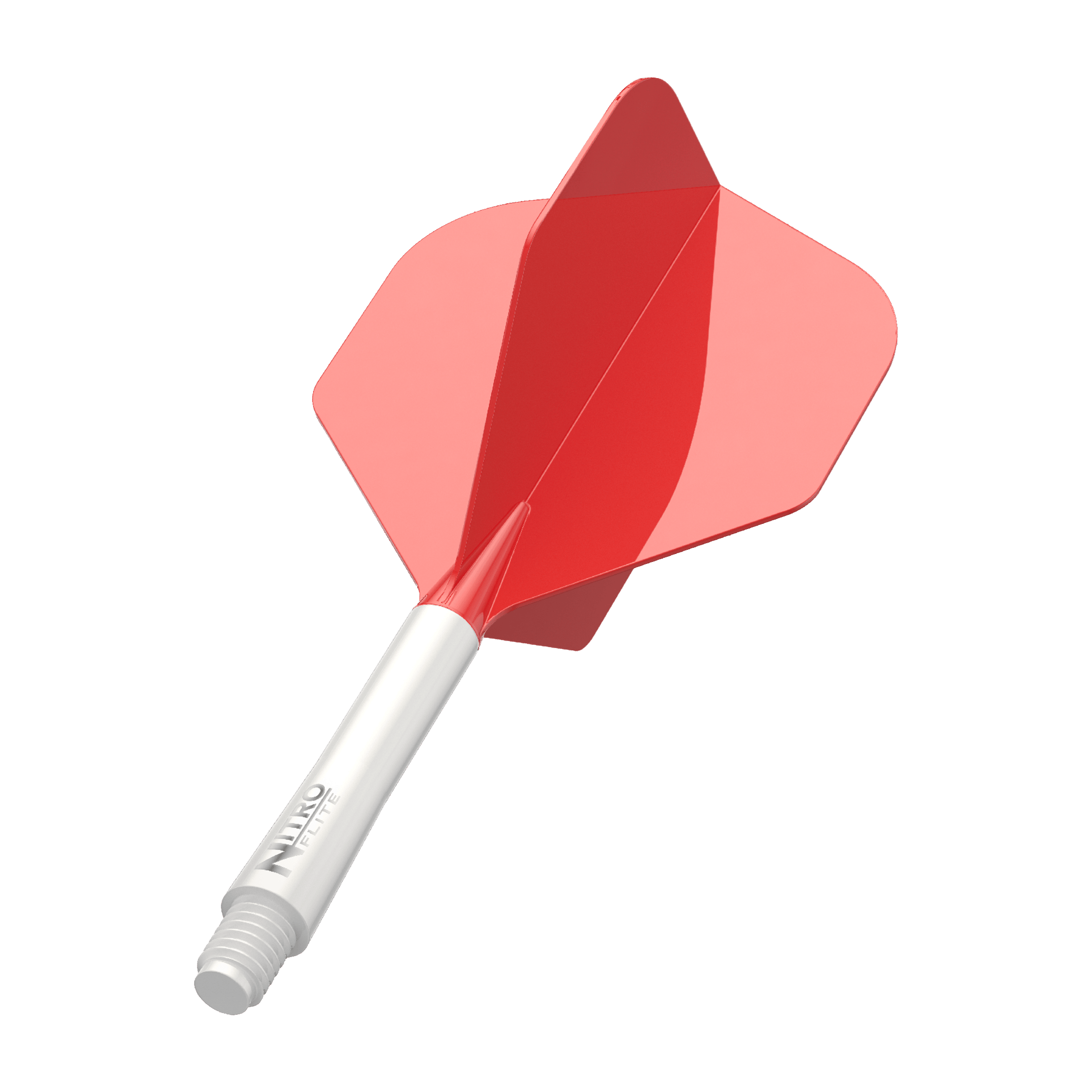 Red Dragon Nitroflite - White Shaft Red No2 Flights Hier sieht man einen Red Dragon Nitro Flite Flight, Weiß-Rot, No2, Medium (34mm). Dieser Flight sorgt für mehr Präzision beim Dartspiel.