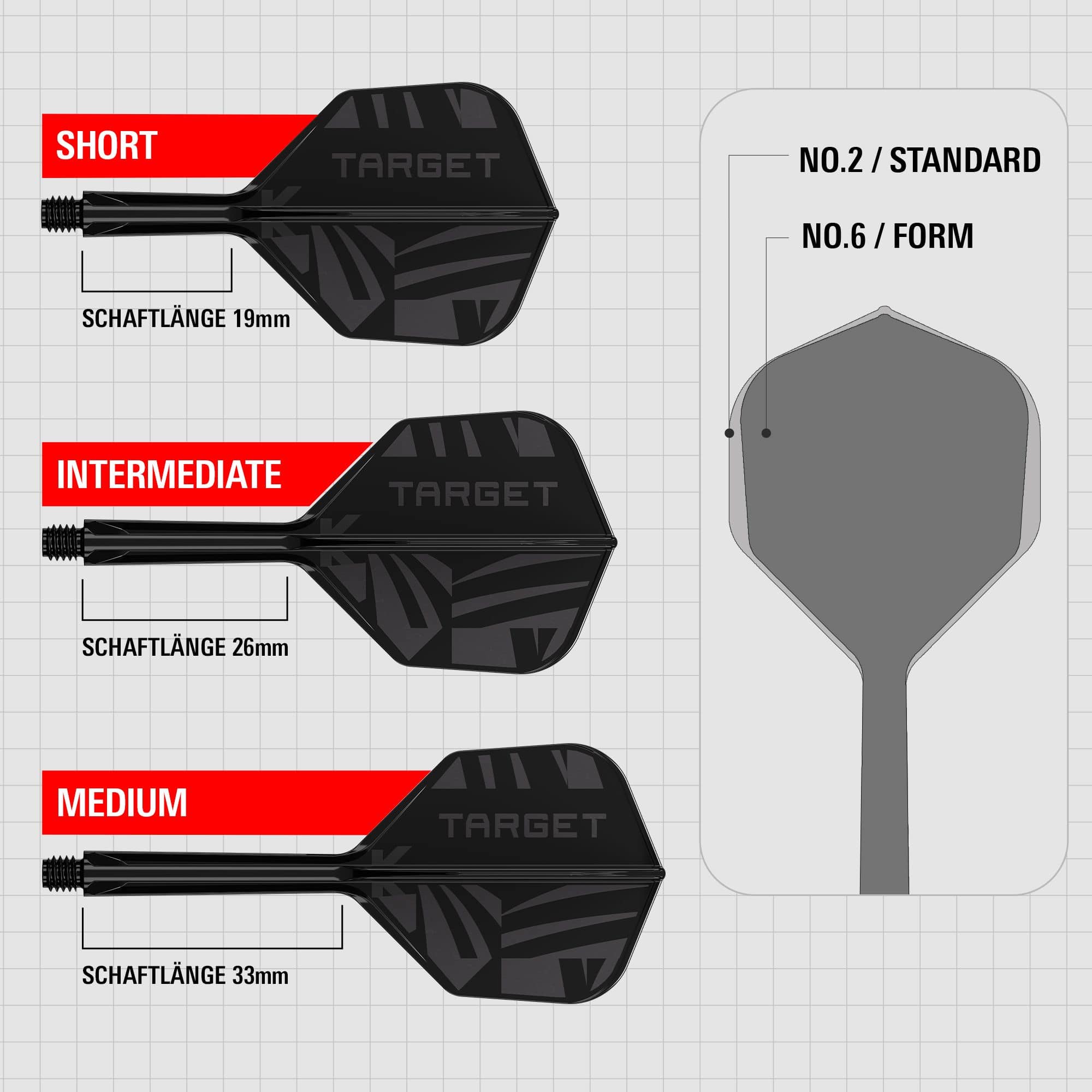 Target K-Flex Black No2 Standard Flights