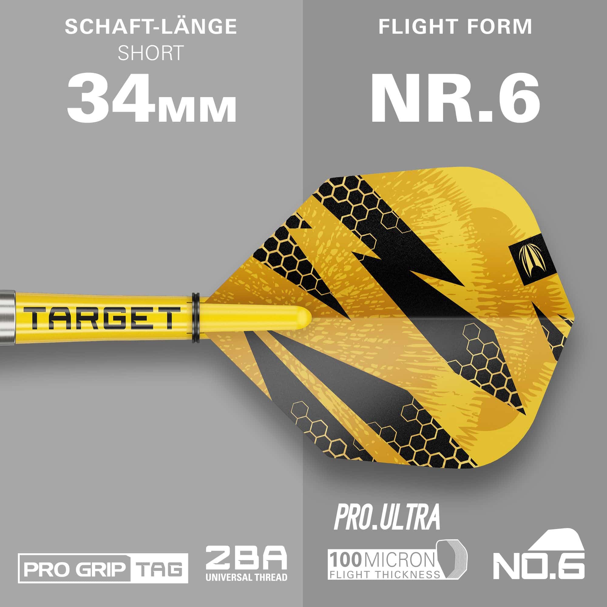 Target Buzz 11 Softdarts Zu sehen sind hier die Target Buzz 11 Softdarts. Sie sind für Präzision und gute Handhabung bekannt.