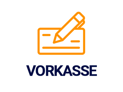 Das Bild zeigt ein Symbol oder Icon mit dem Dateinamen 'Vorkasse'. Die Grafik illustriert möglicherweise eine Zahlungsmethode.