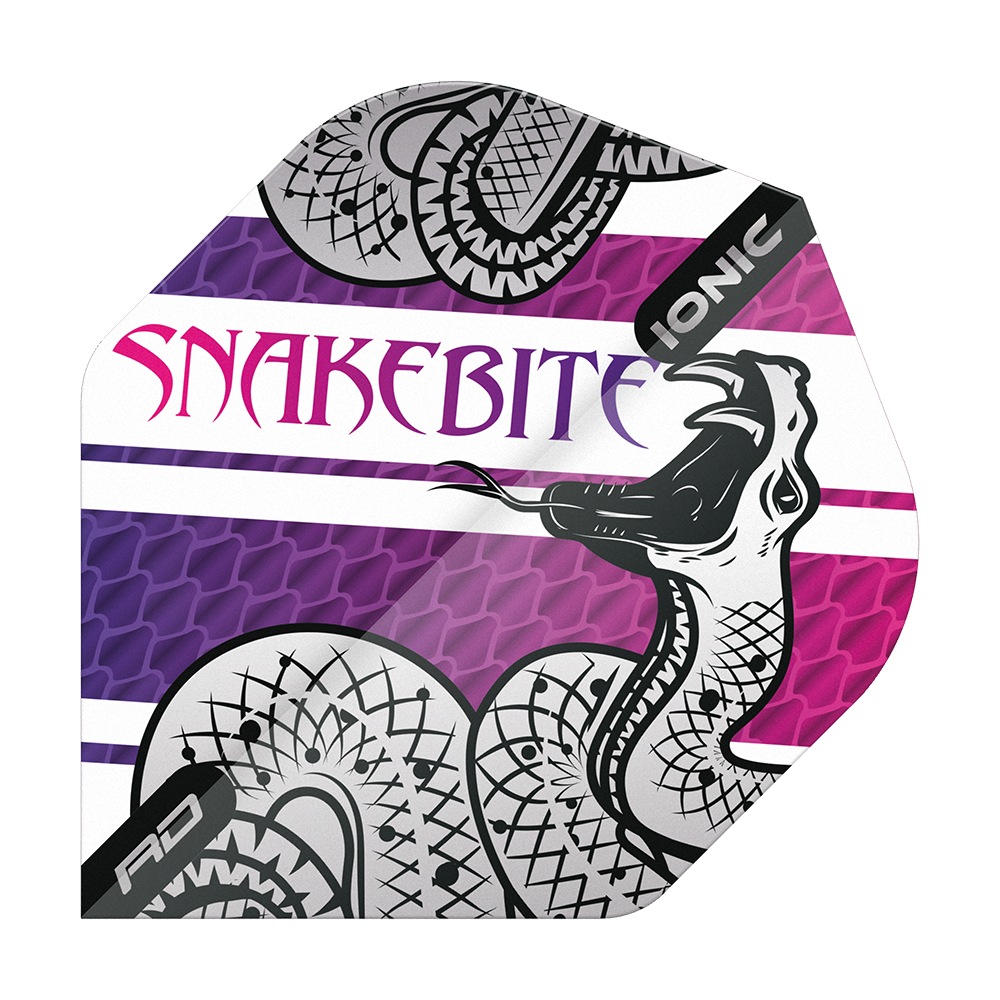 Red Dragon Hardcore Ionic Snakebite Coiled Snake Purple Standard Flights