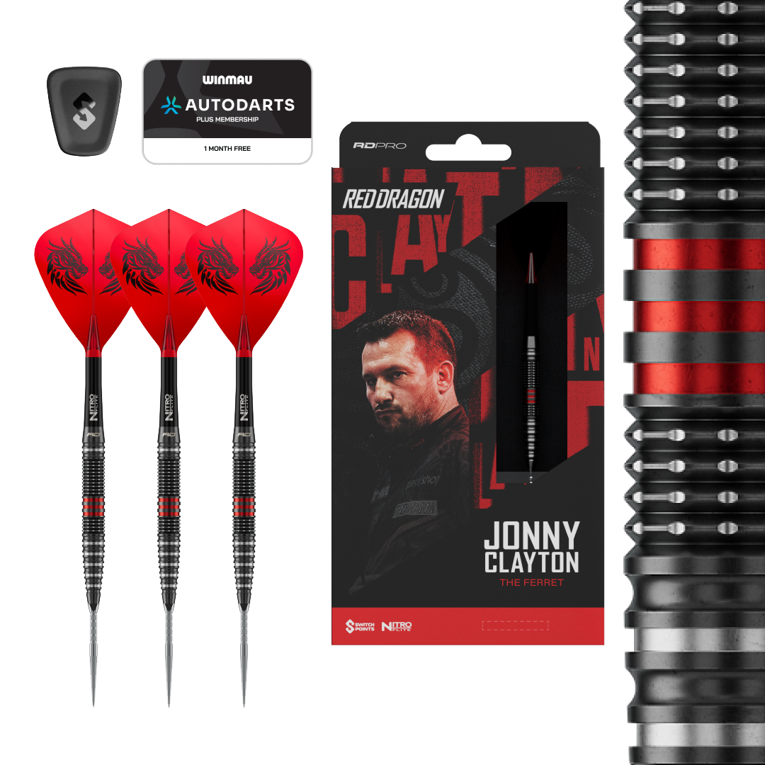 Red Dragon Jonny Clayton RD-PRO Switch Point Steeldarts Red Dragon Jonny Clayton RD-PRO Switch Point Steeldarts