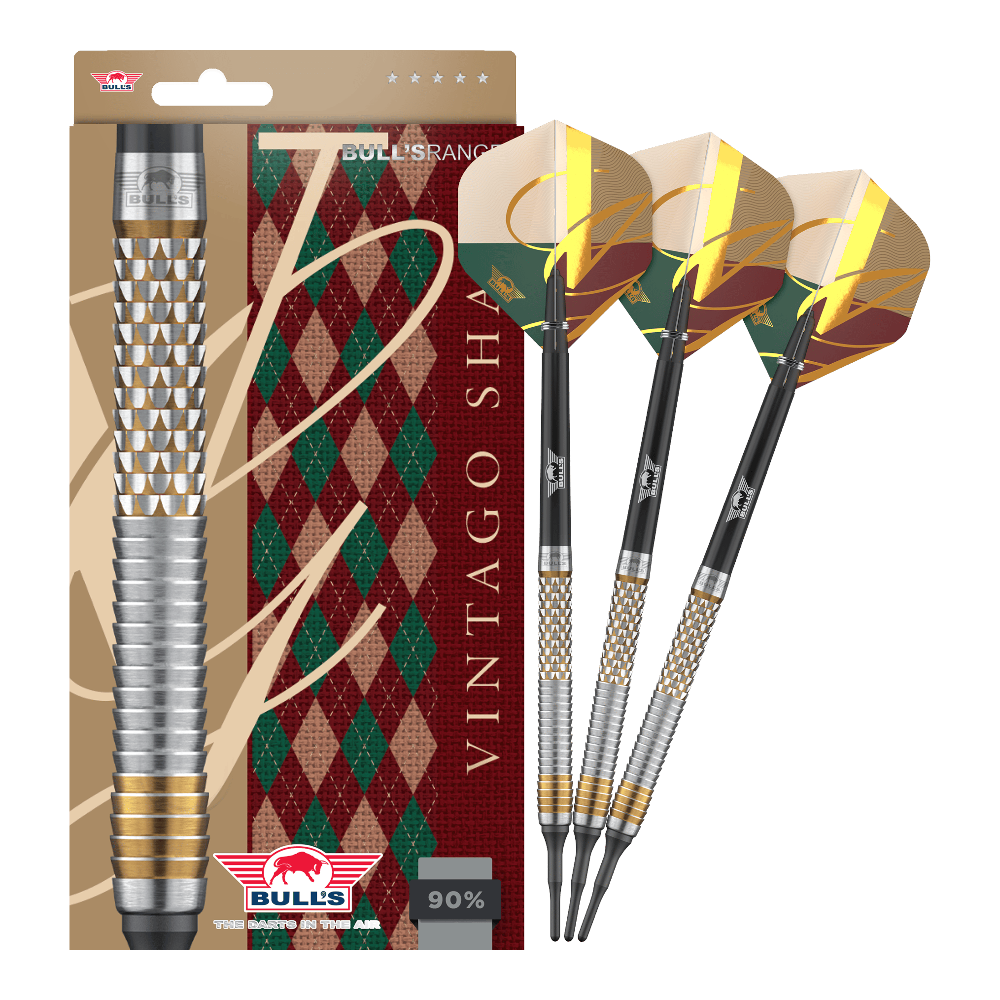 Bulls NL Vintago Shark Softdarts - 18g Dies ist ein Bild von Bulls NL Vintago Shark Softdarts - 18g. Zu sehen sind hochwertige Softdarts für den Dartsport.