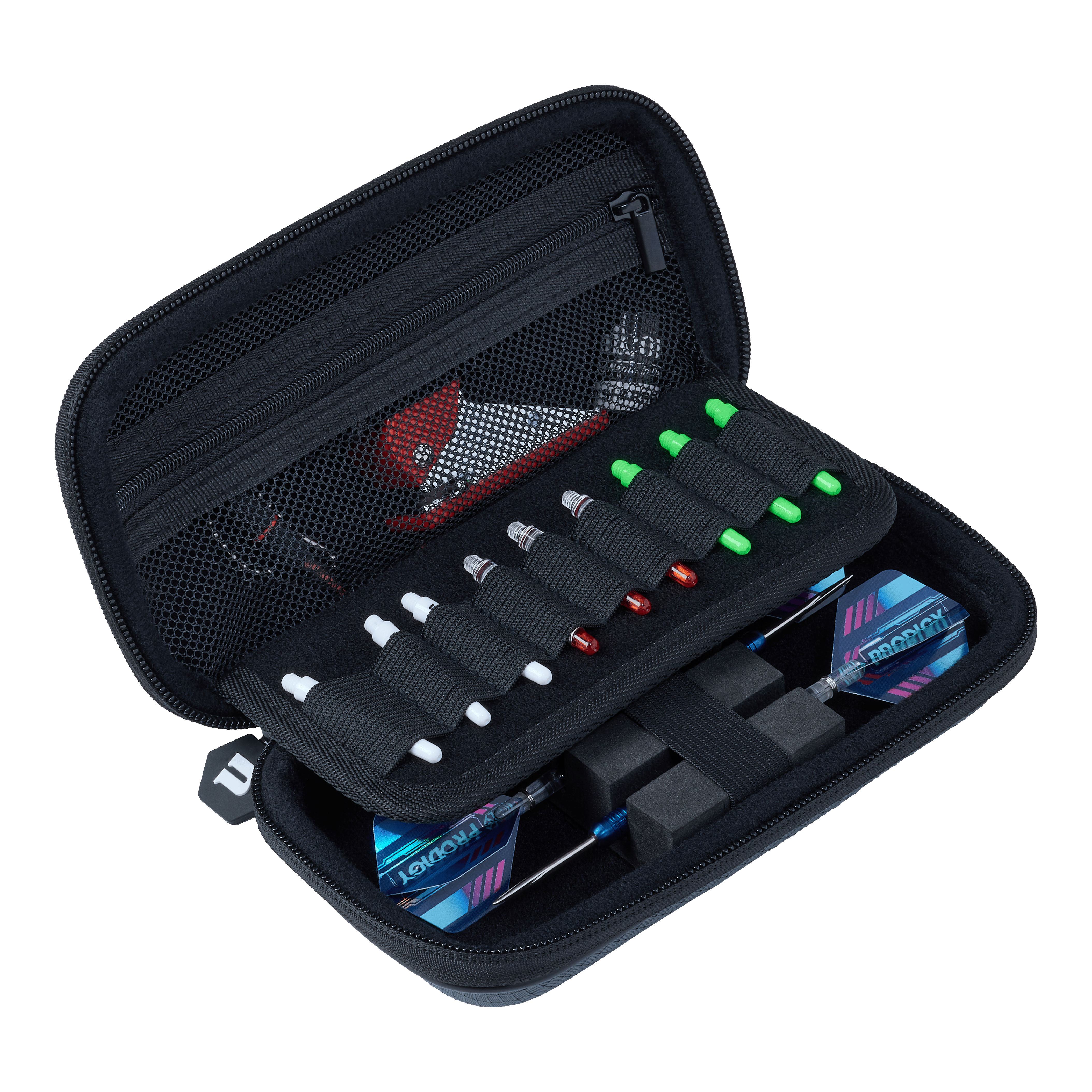 Unicorn Vanguard Small Dartcase - Grau Hier sieht man das Unicorn Vanguard Small Dartcase in der Farbe Grau. Das Etui ist ideal, um Darts und Zubehör zu verstauen.