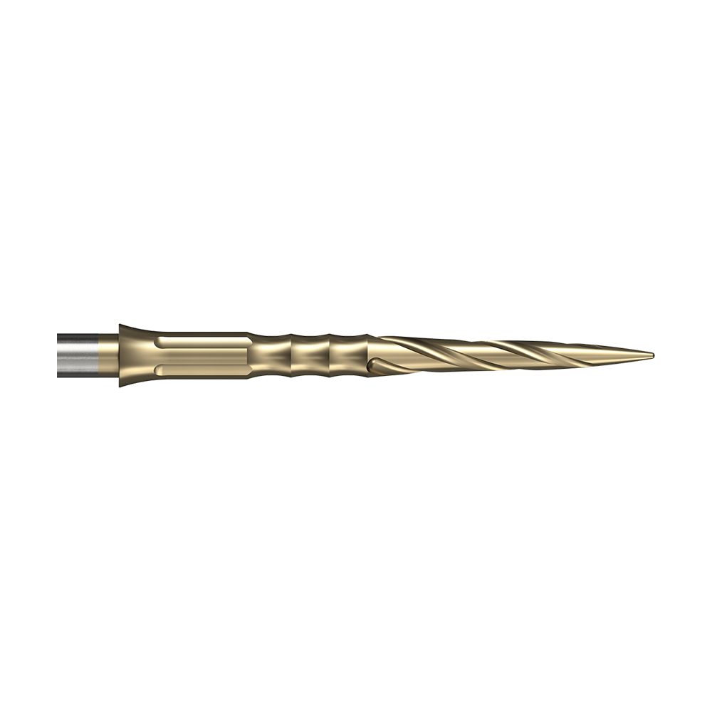 Mission Caliburn System Steeldartspitzen - Spiro - No Lip - Gold - 28mm