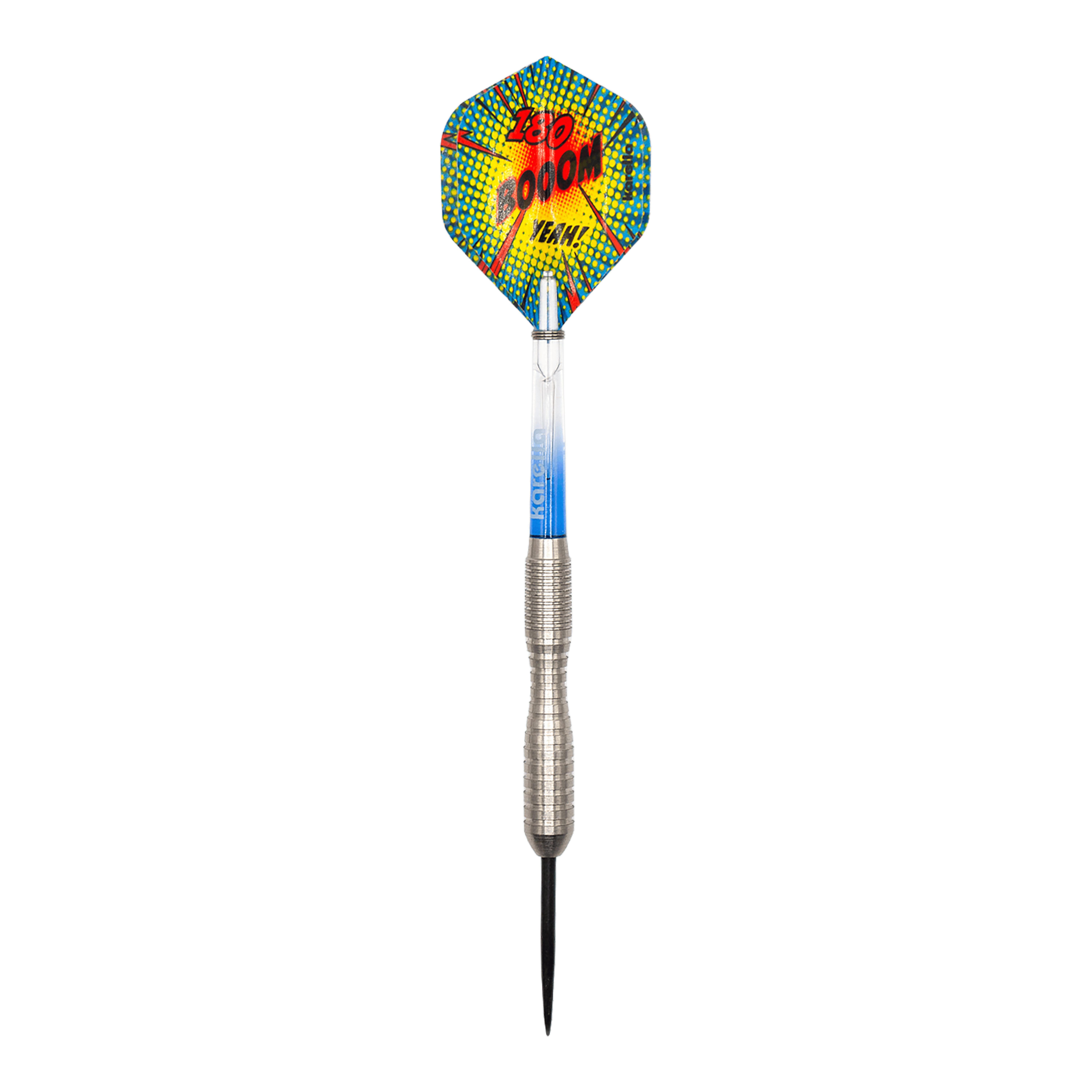Karella Comic Line CL-3 Steeldarts - 24g Hier ist ein Karella Comic Line CL-3 Steeldarts - 24g abgebildet. Das Design des Dartpfeils ist gut sichtbar.