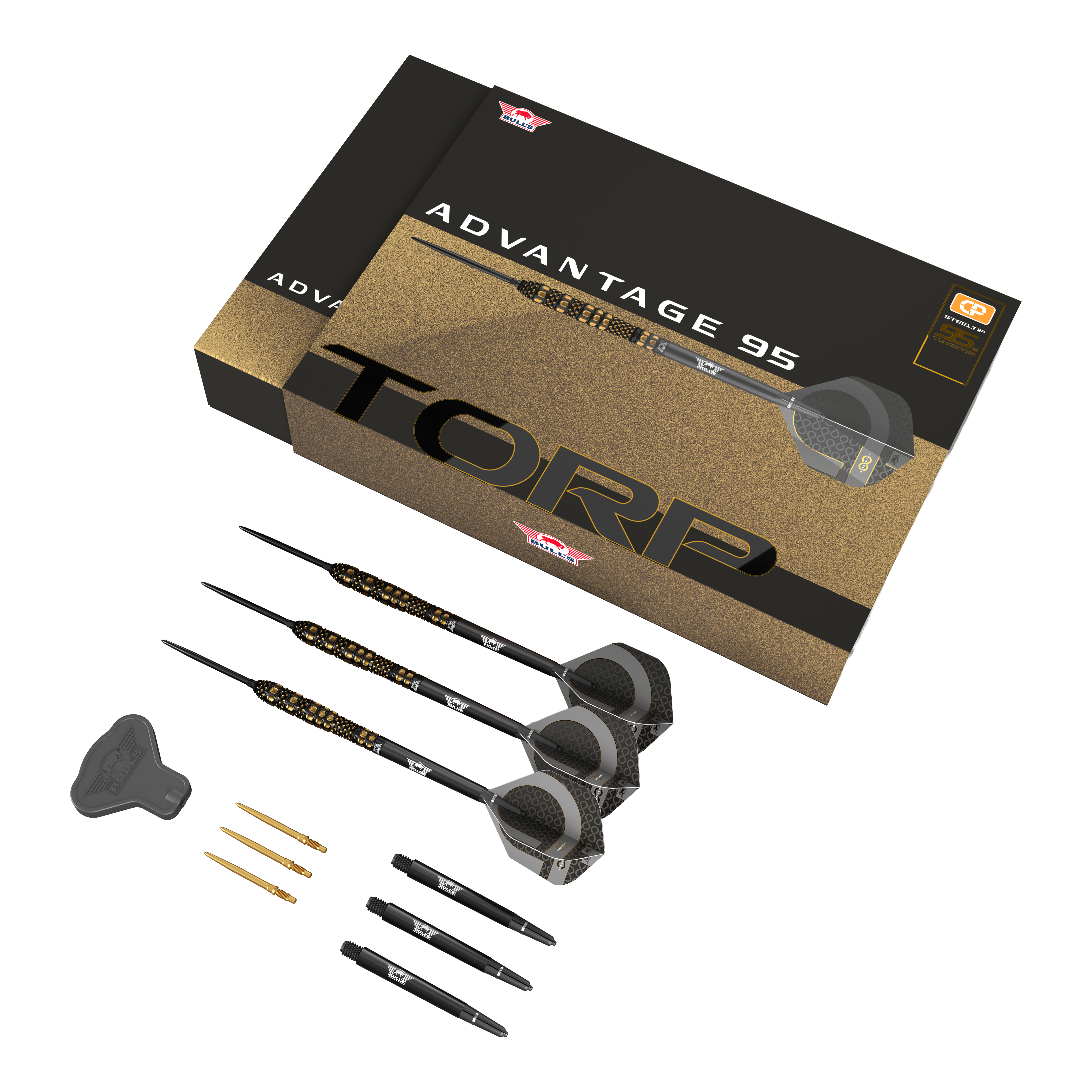 Bulls NL Advantage 95 Torp Convertible Point Steeldarts Bulls NL Advantage 95 Torp Convertible Point Steeldarts